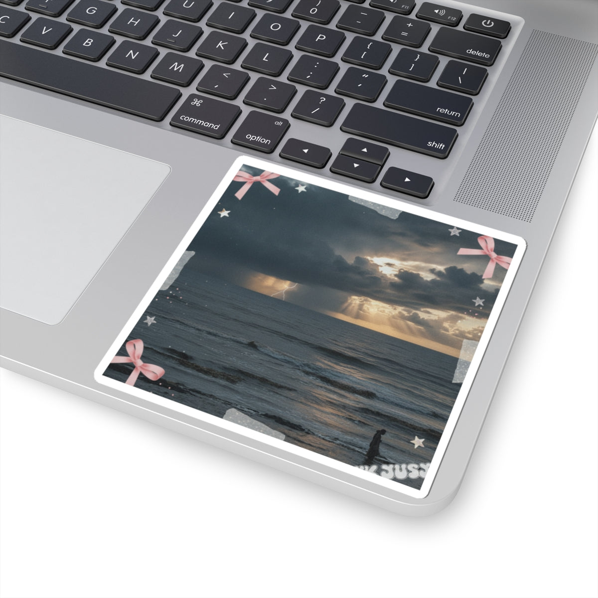 Dramatic Storm — Person — Kiss-Cut Sticker