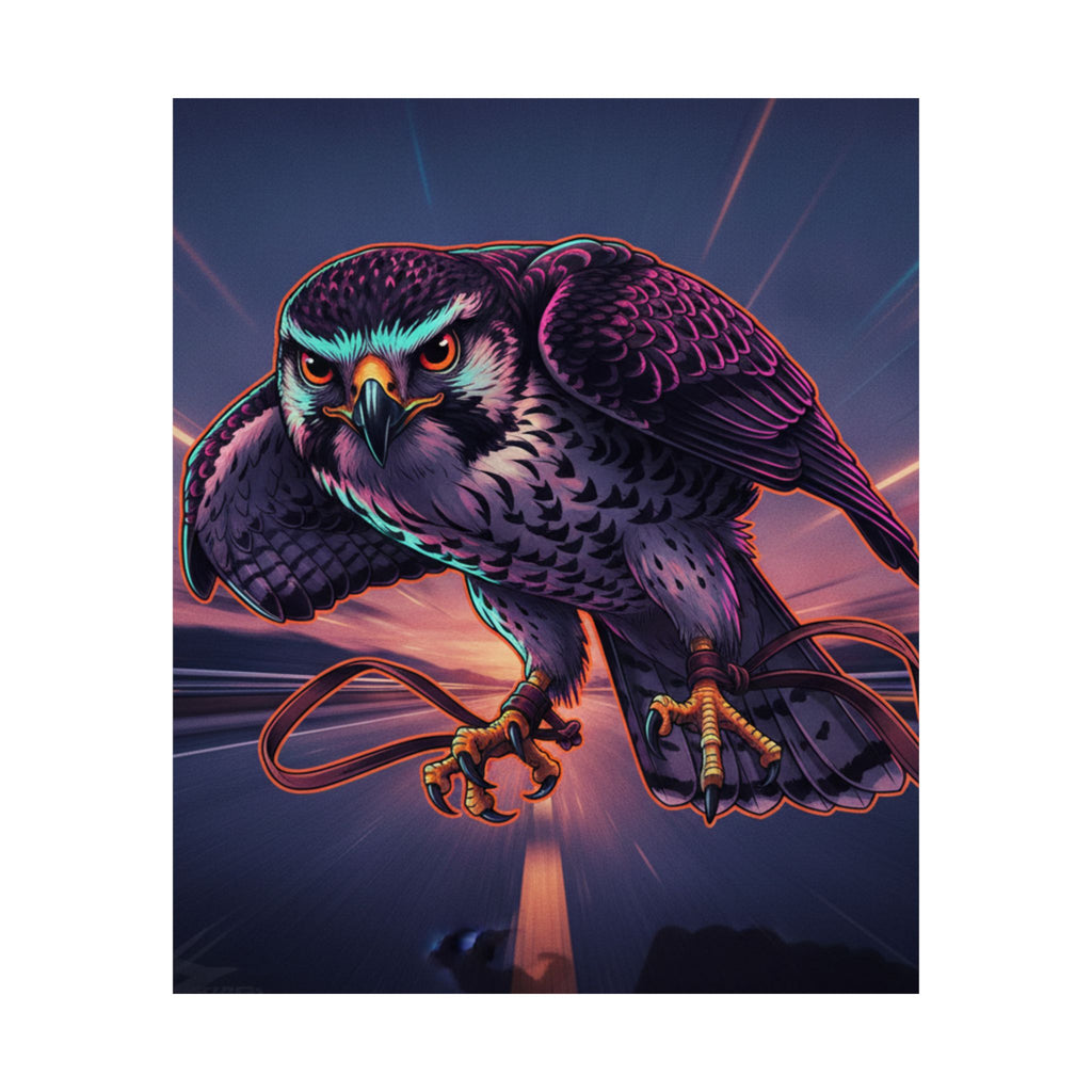 Fast Furious — Hawk Tied To Perch — Matte Poster