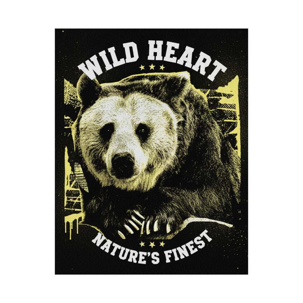 Streetwear Collage — Bear — Matte Poster