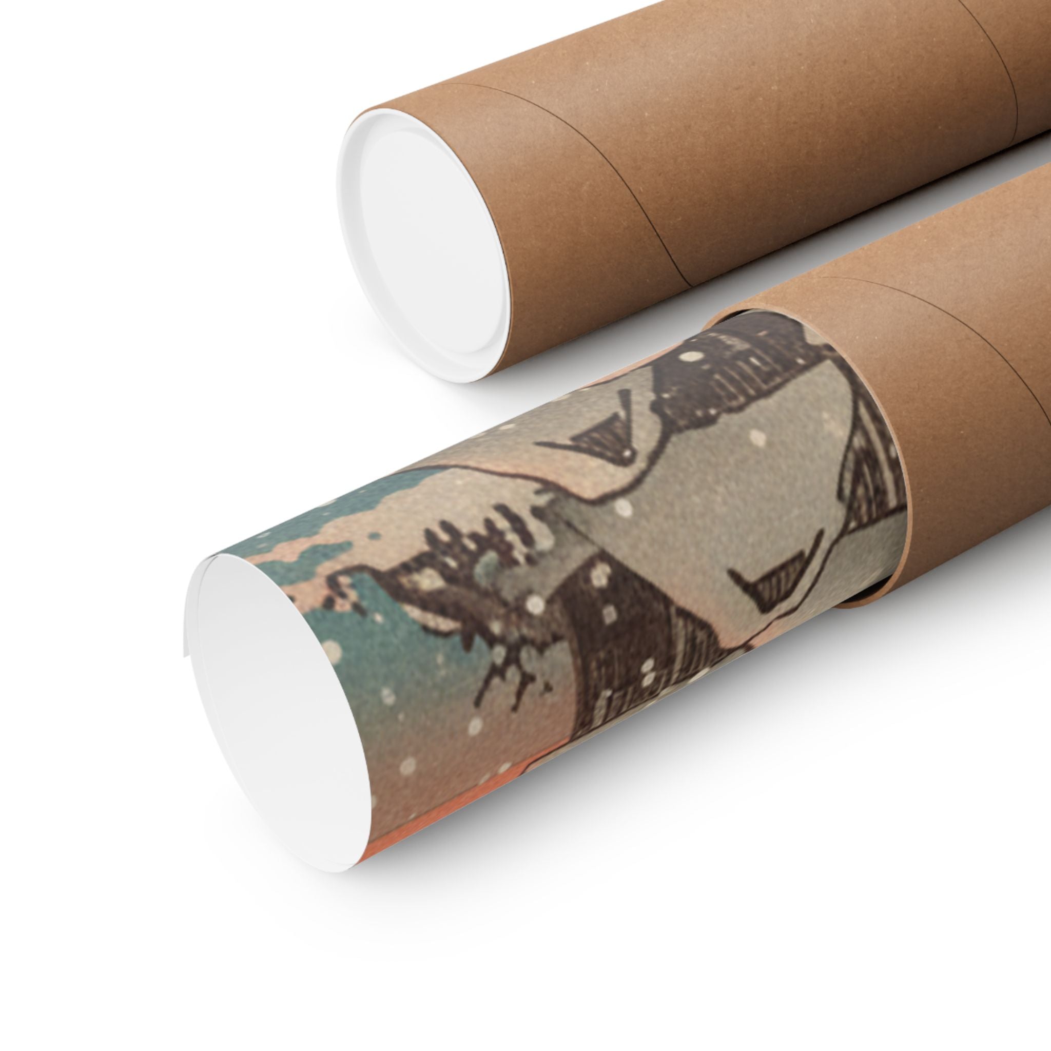 Southern Sunset — Nichiren In Snow At Tsukahara, Sodo Province — Matte Poster