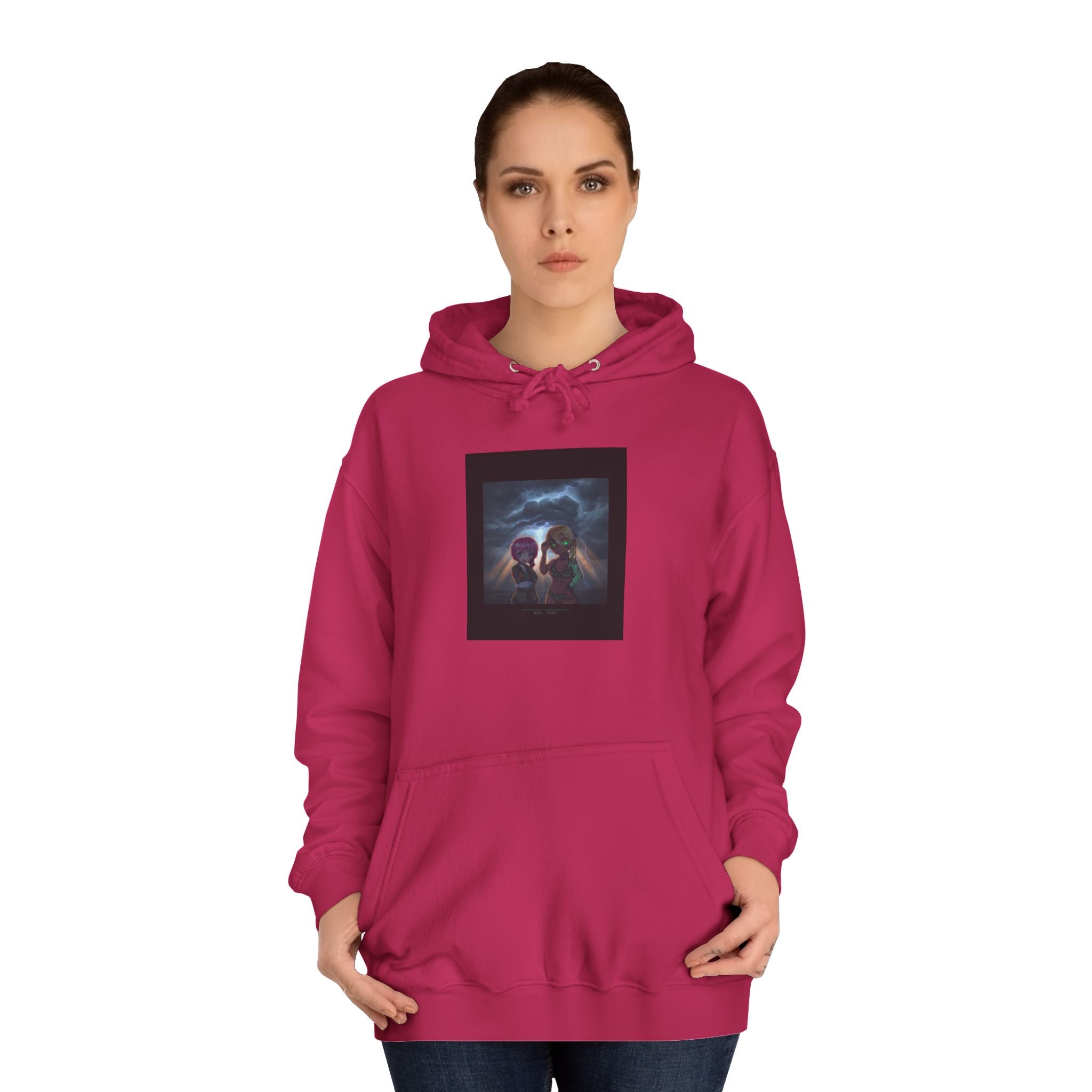 Anime Lightning Storm Sky Dramatic Pullover Hoodie