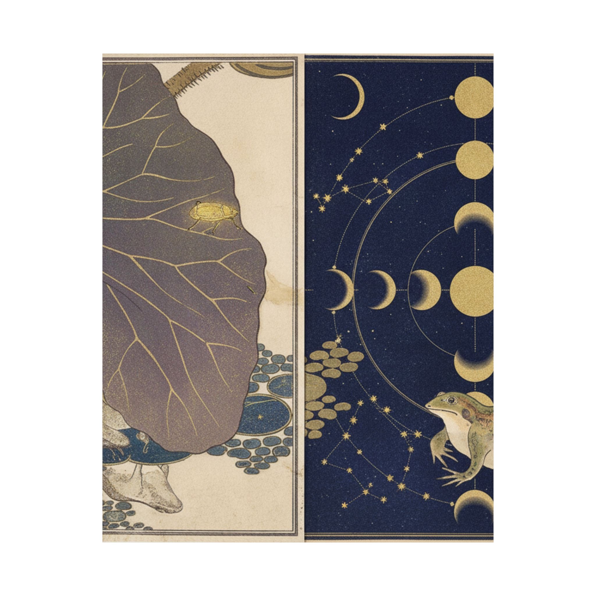 Celestial — Frog (Kaeru); Gold Beetle (Kogane Mushi), From The Picture Book Of Crawling Crea — Matte Poster