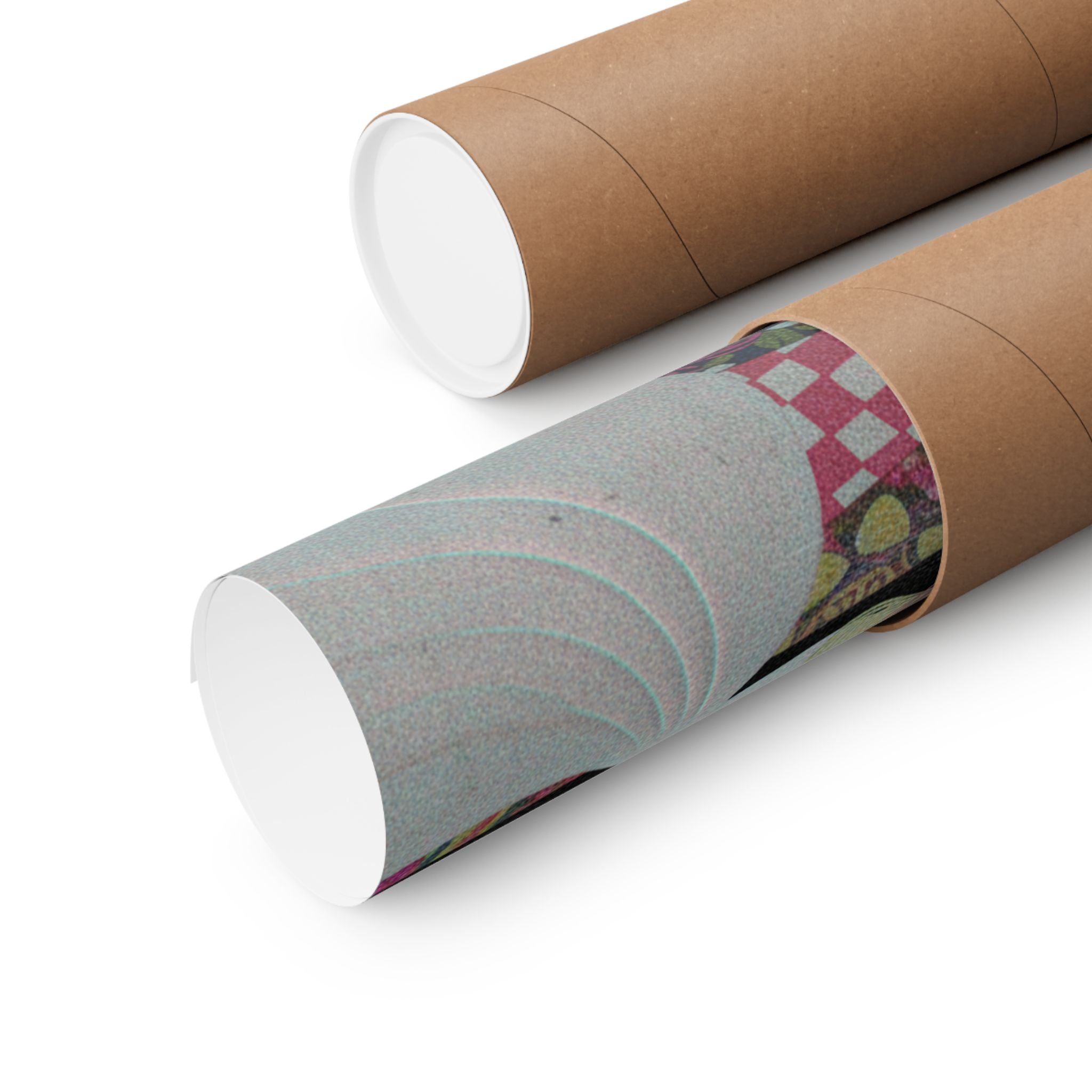 Glitch Culture — Rolls Of Cloth, Cotton And Yarn — Matte Poster