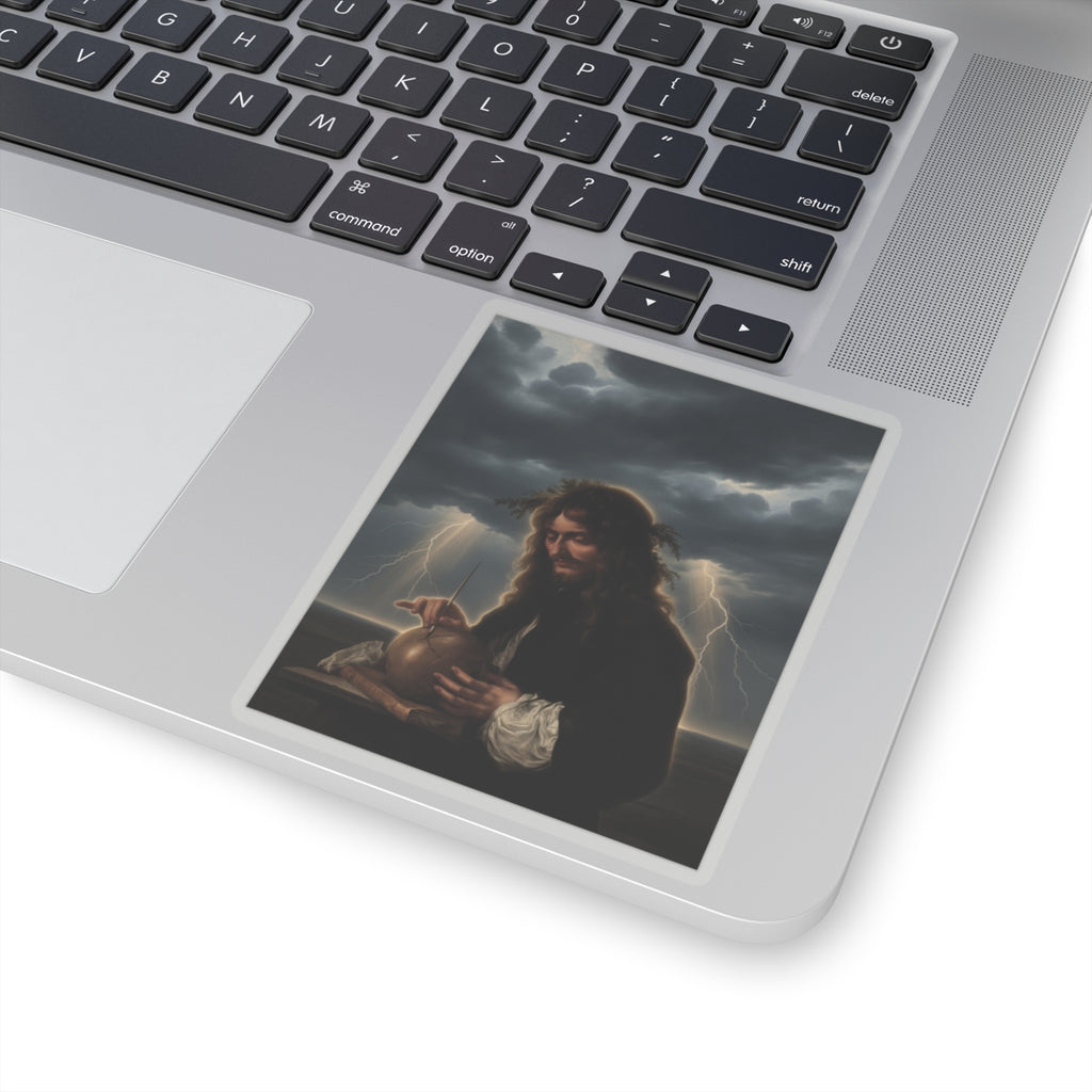 Dramatic Storm — Person — Kiss-Cut Sticker
