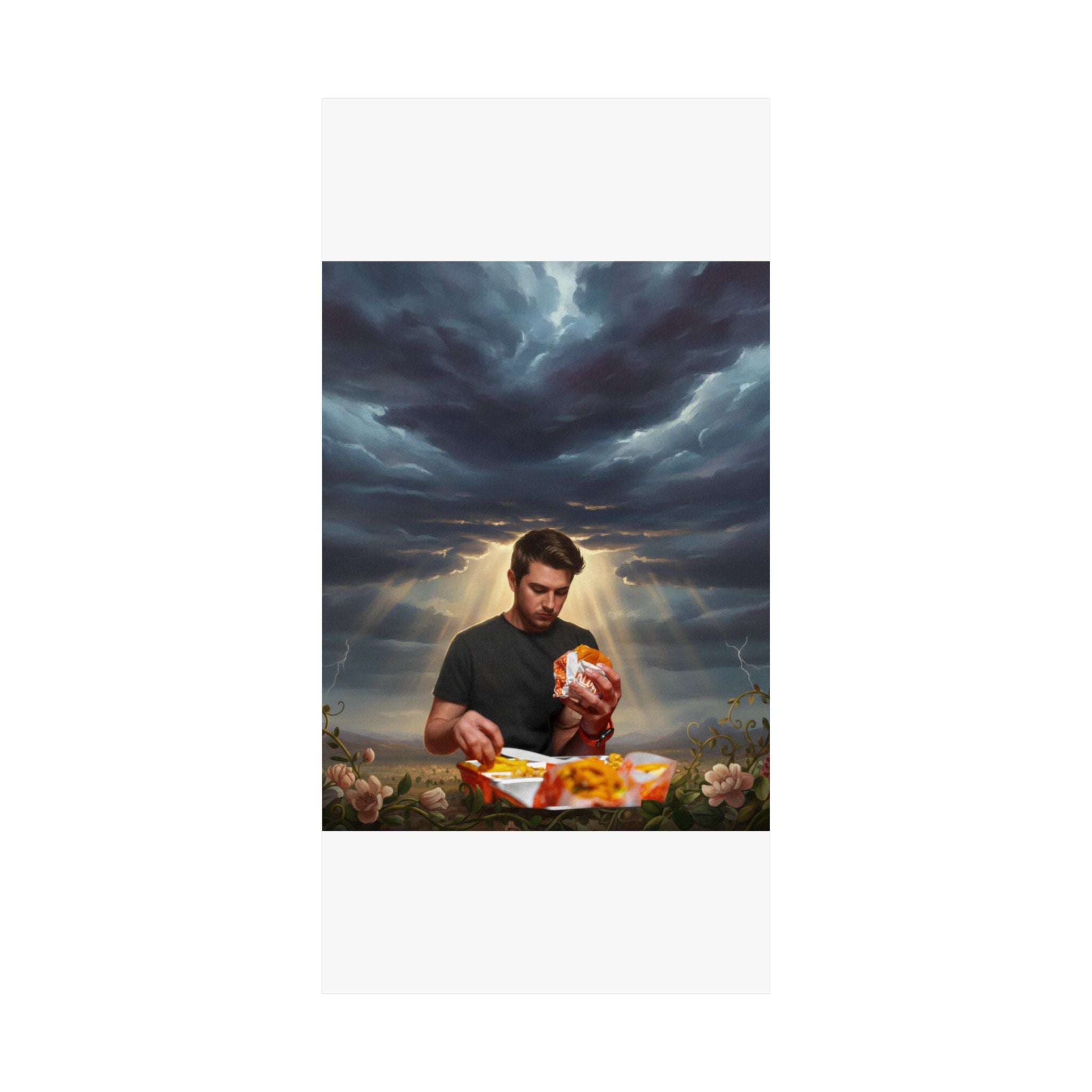 Dramatic Storm — Person — Matte Poster