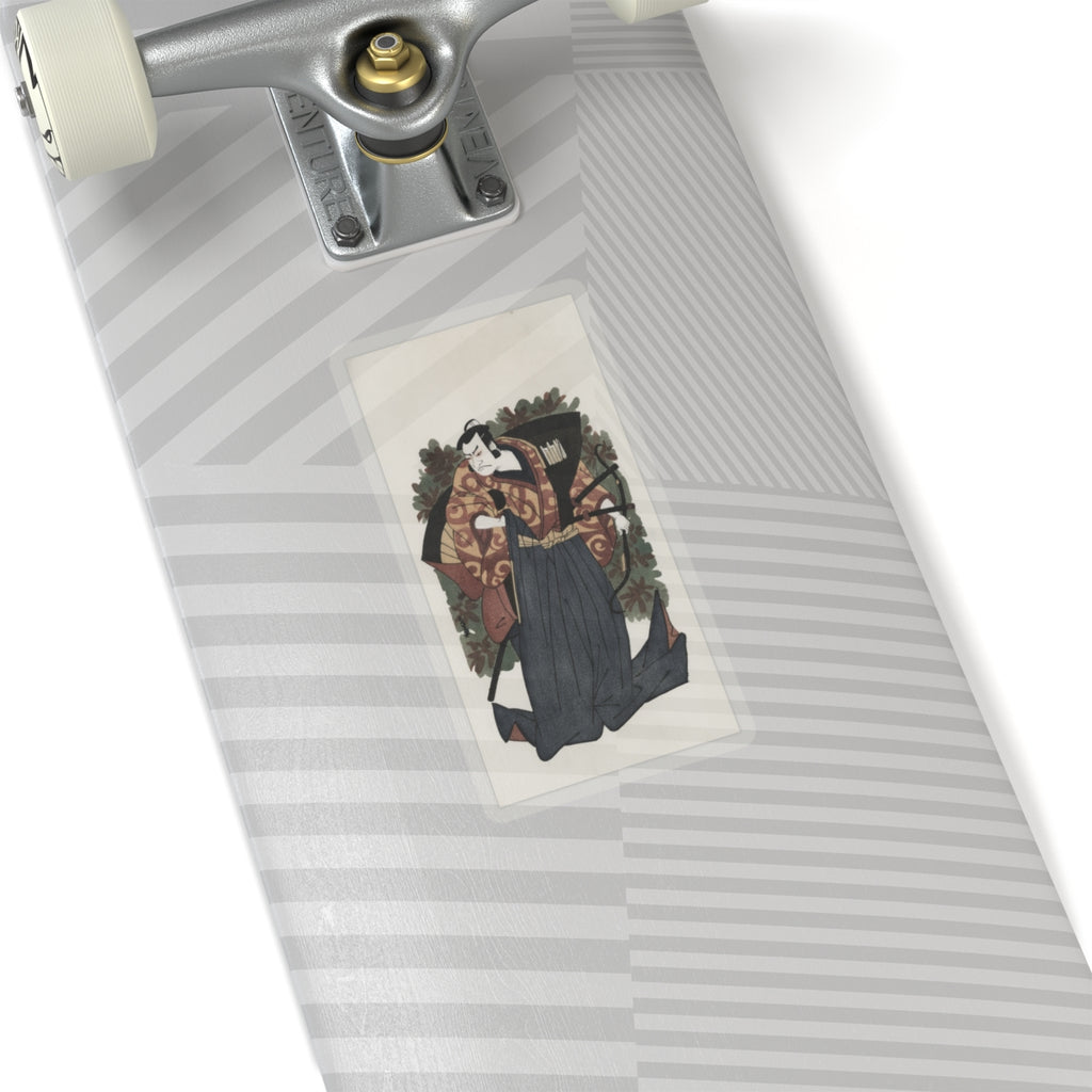 Watercolor — The First Nakamura Nakazo As A Man Of High Rank Attired In Naga-Bakama — Kiss-Cut Sticker