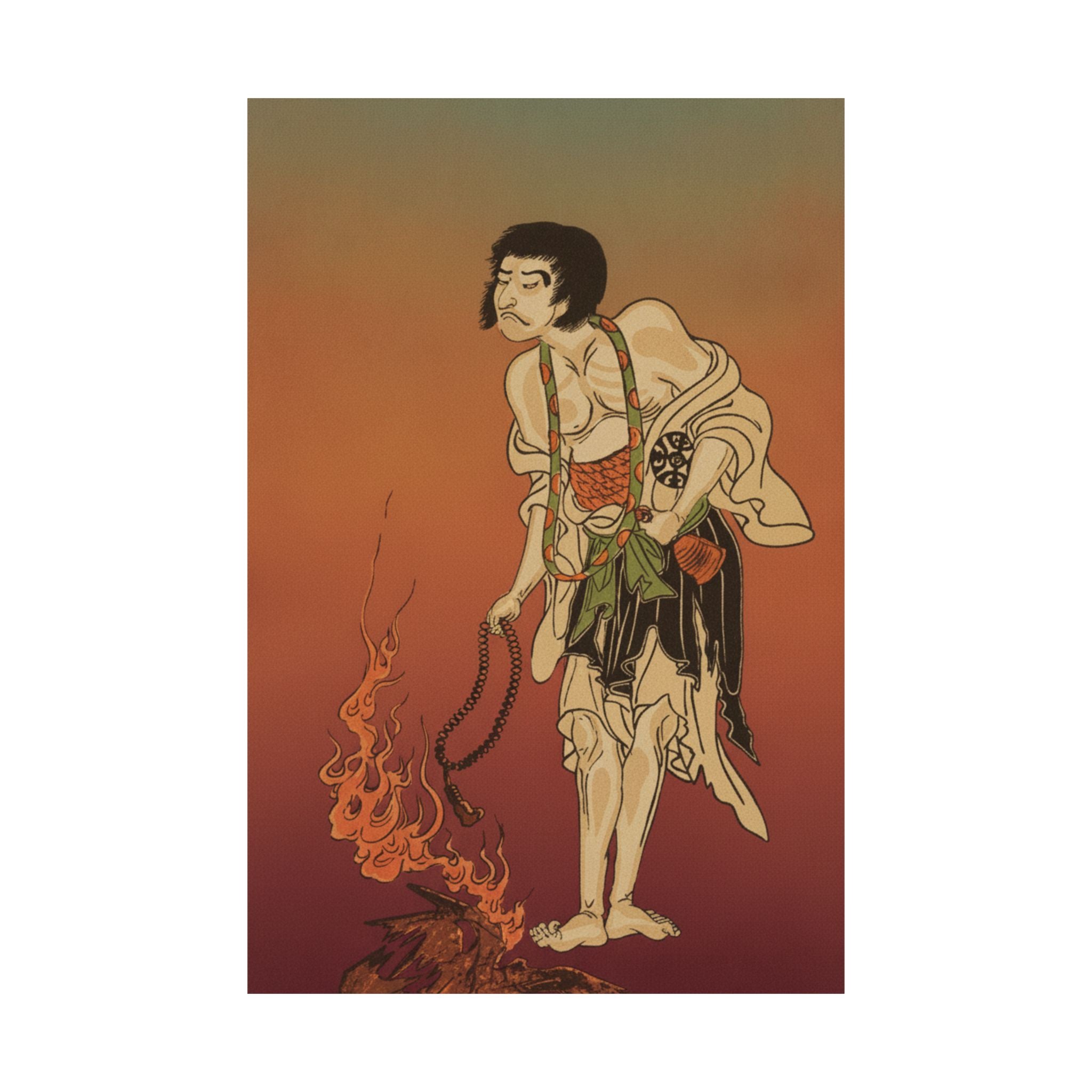 Affirmation — The First Nakamura Nakazo In The Role Of Raigo Ajari, A Buddhist Monk — Matte Poster