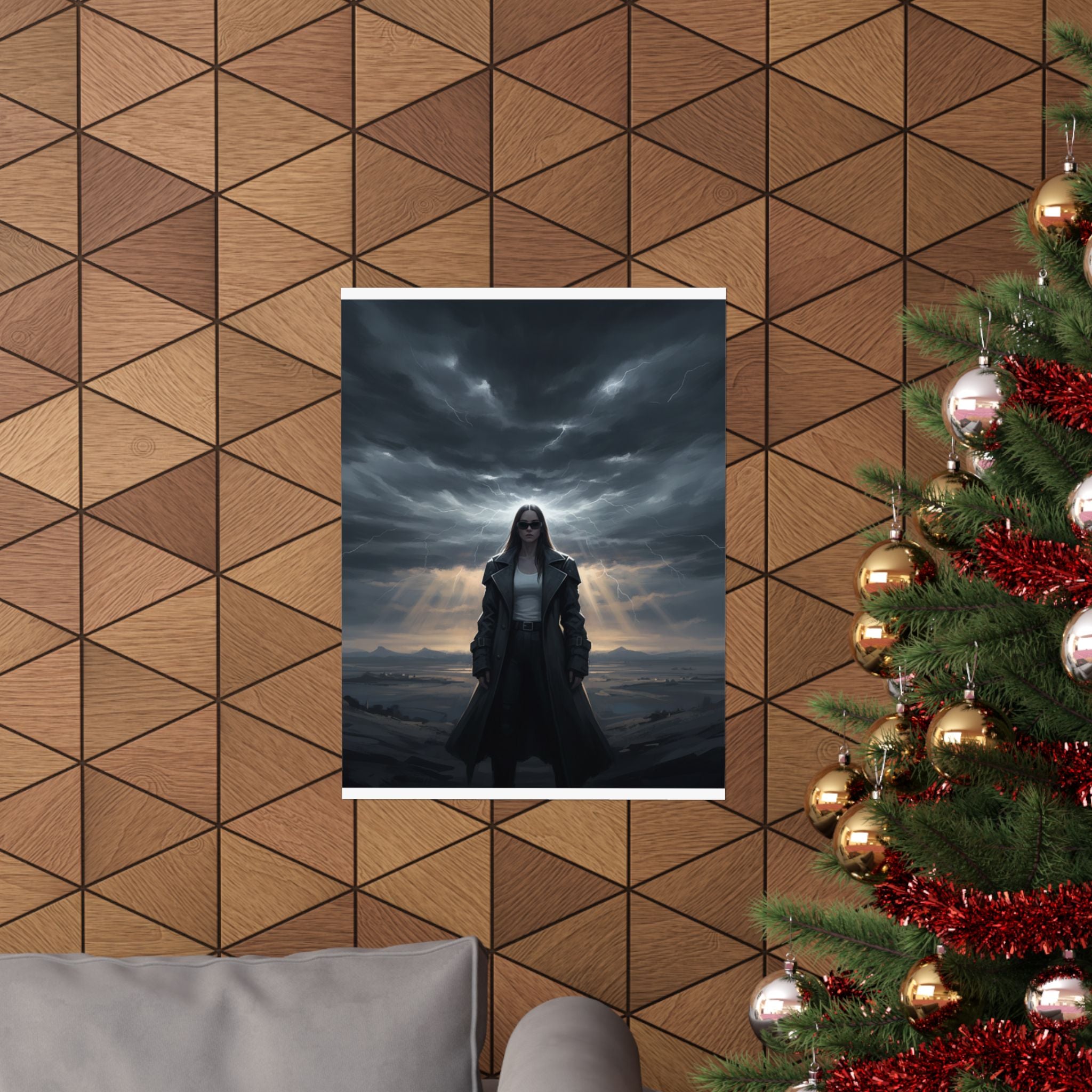 Dramatic Storm — Person — Matte Poster