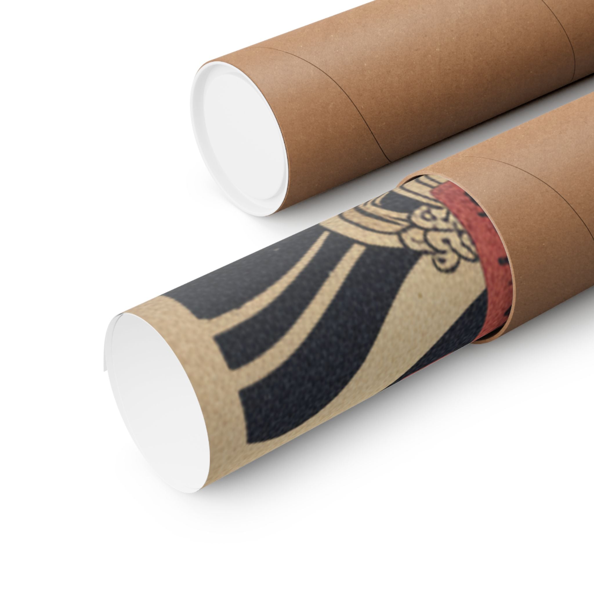 Japanese Street — The Third Otani Hiroji As A Man Clothed Only With A Red Apron — Matte Poster