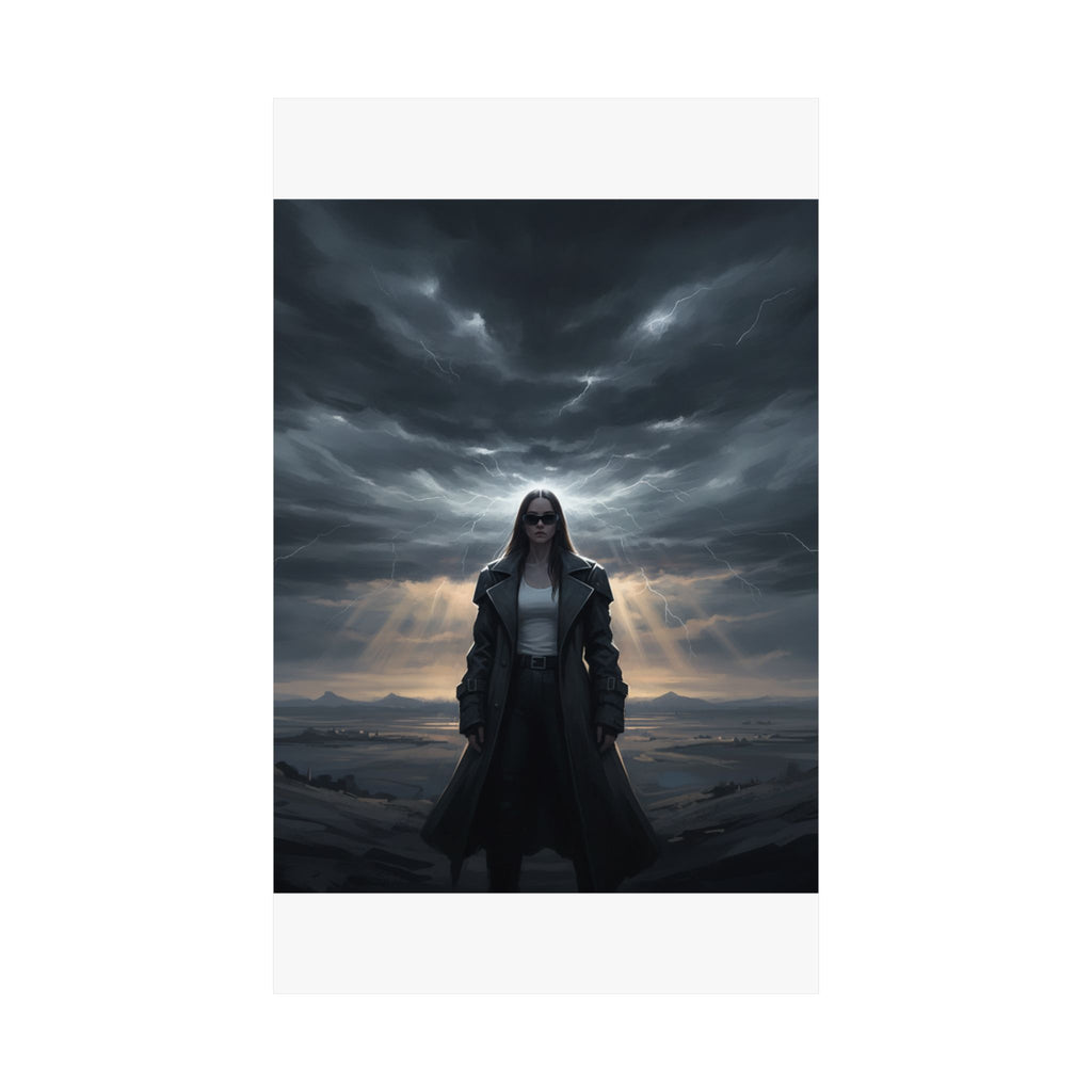 Dramatic Storm — Person — Matte Poster