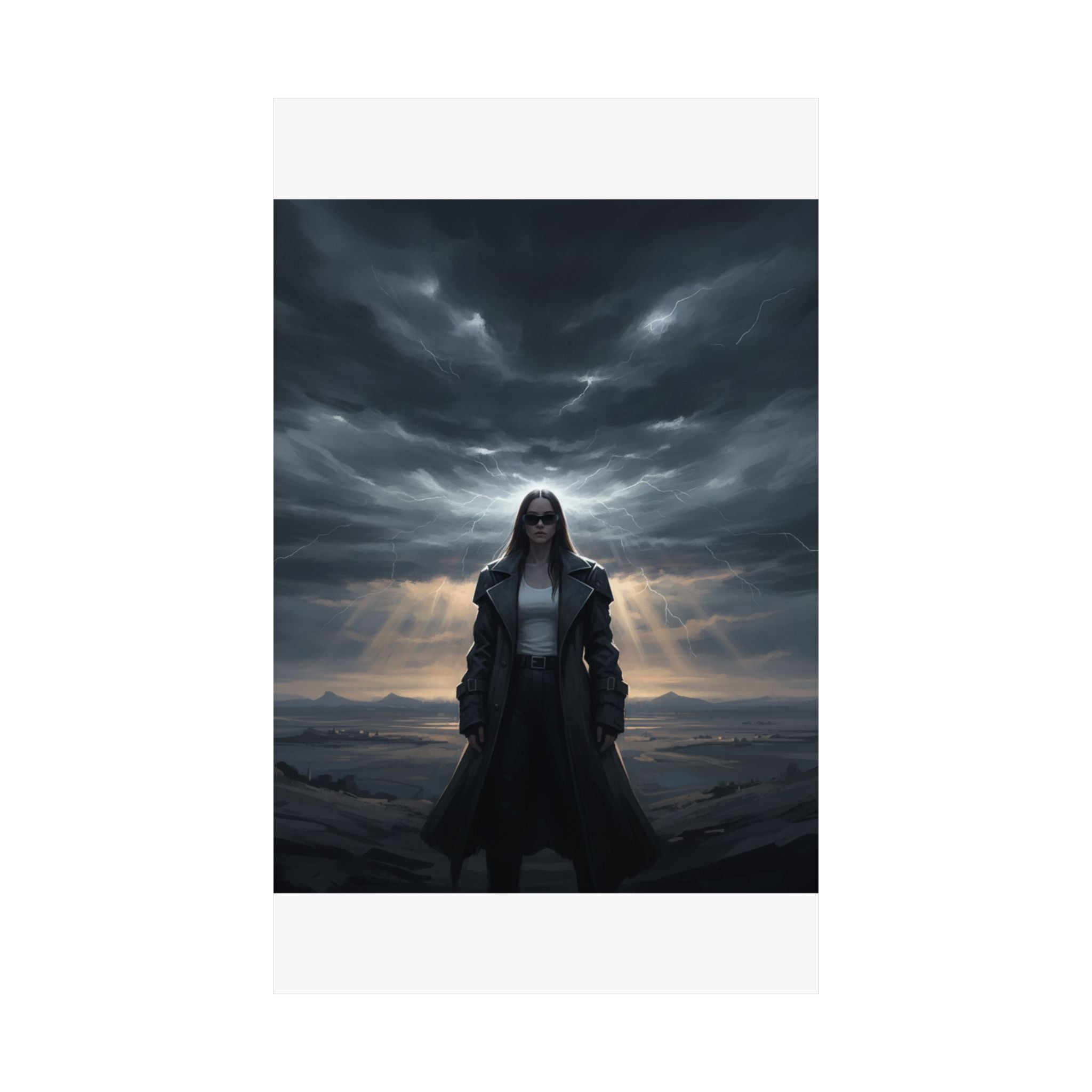 Dramatic Storm — Person — Matte Poster
