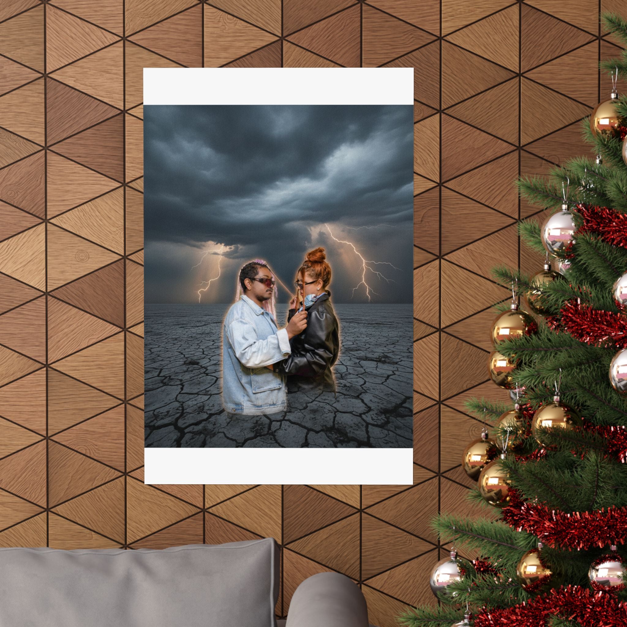 Dramatic Storm — Person — Matte Poster