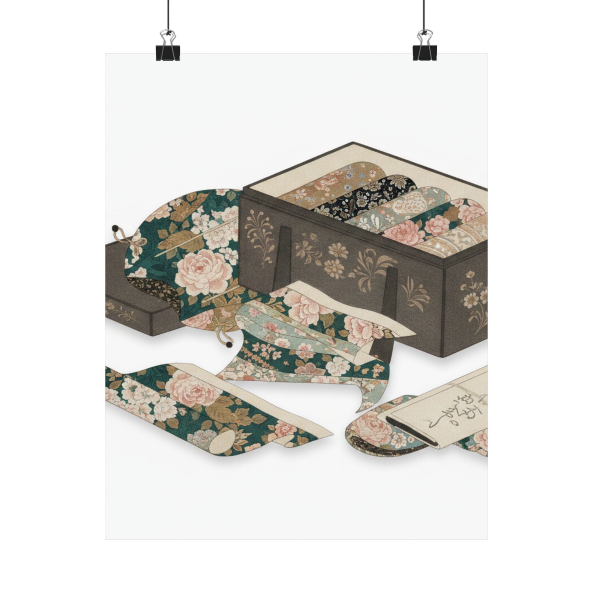 Ecommerce Main — Box With Draperies — Matte Poster
