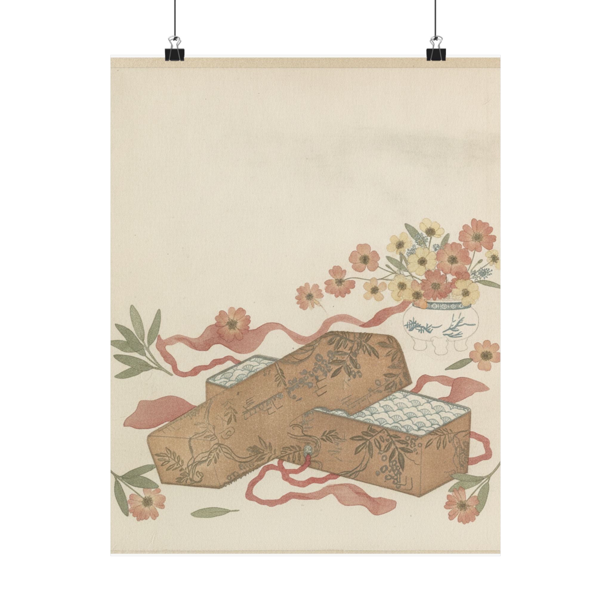 Botanical — Letter-Box With Letter And Potted Flower — Matte Poster