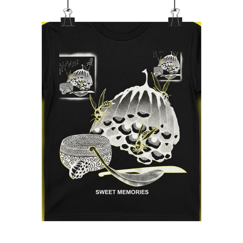 Streetwear Collage — Hives With Wasps, And A Box With A Spoon For Honey — Matte Poster