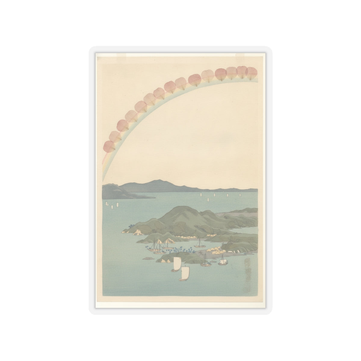 Botanical — Tsushima Kaigan Yubare — Kiss-Cut Sticker