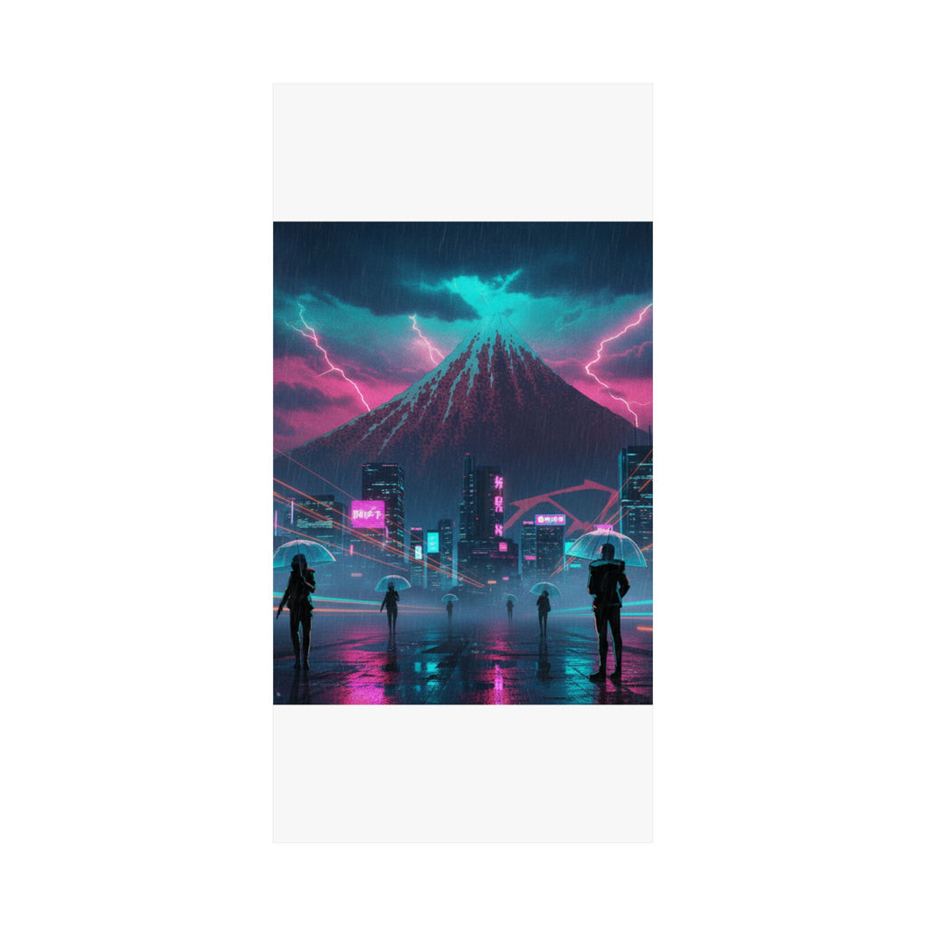 Neon Noir — Storm Below Mount Fuji (Sanka No Haku U), From The Series Thirty-Six Views Of Mo — Matte Poster