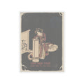 Vintage Bootleg — Young Woman Leaning Over A Tall Lamp — Kiss-Cut Sticker