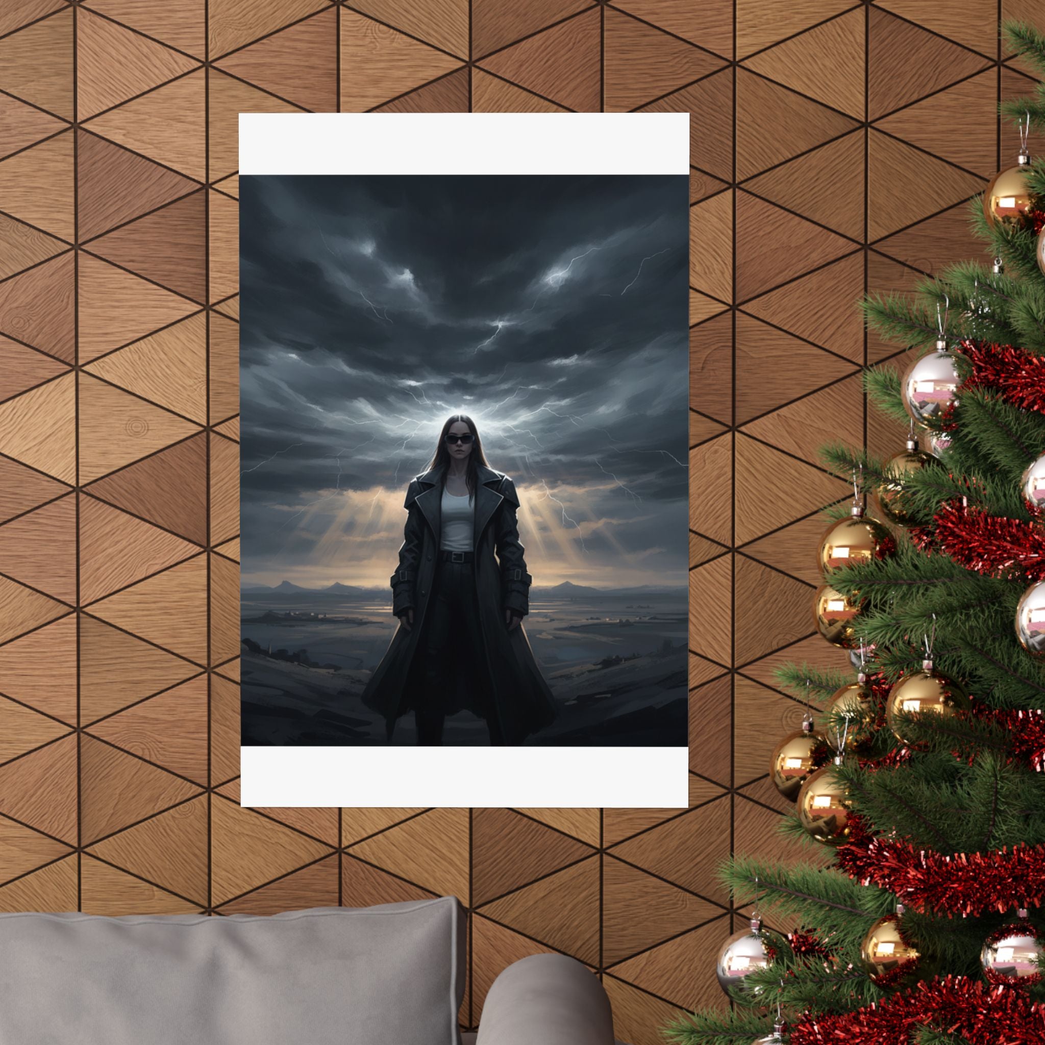 Dramatic Storm — Person — Matte Poster
