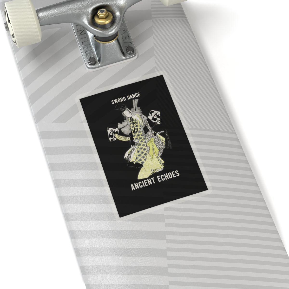Streetwear Collage — Dancing Girl Wearing A Sword — Kiss-Cut Sticker