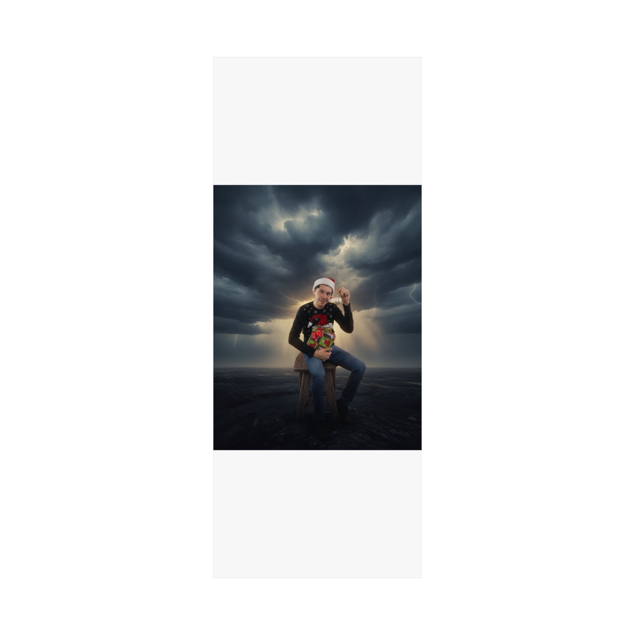 Dramatic Storm — Person — Matte Poster
