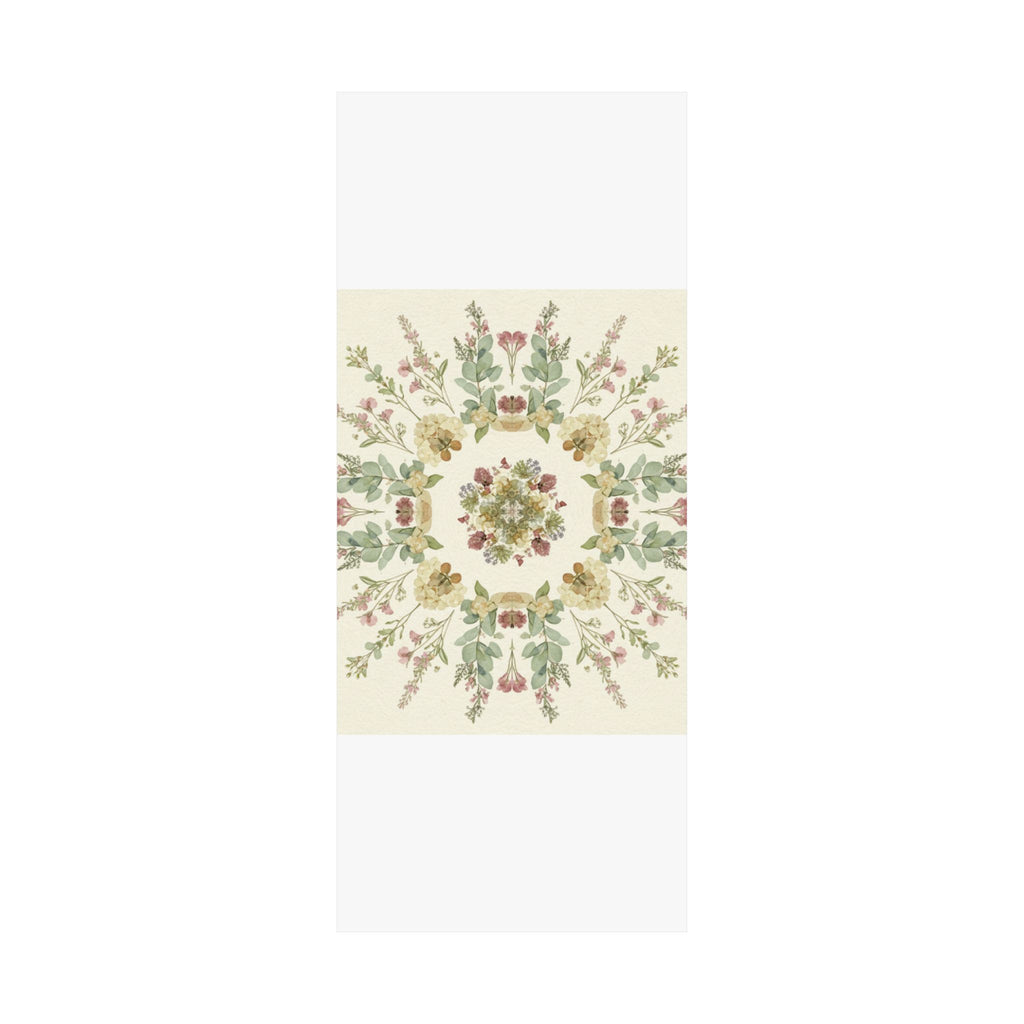 Pressed Wildflower Symmetry Cottagecore Botanical Poster