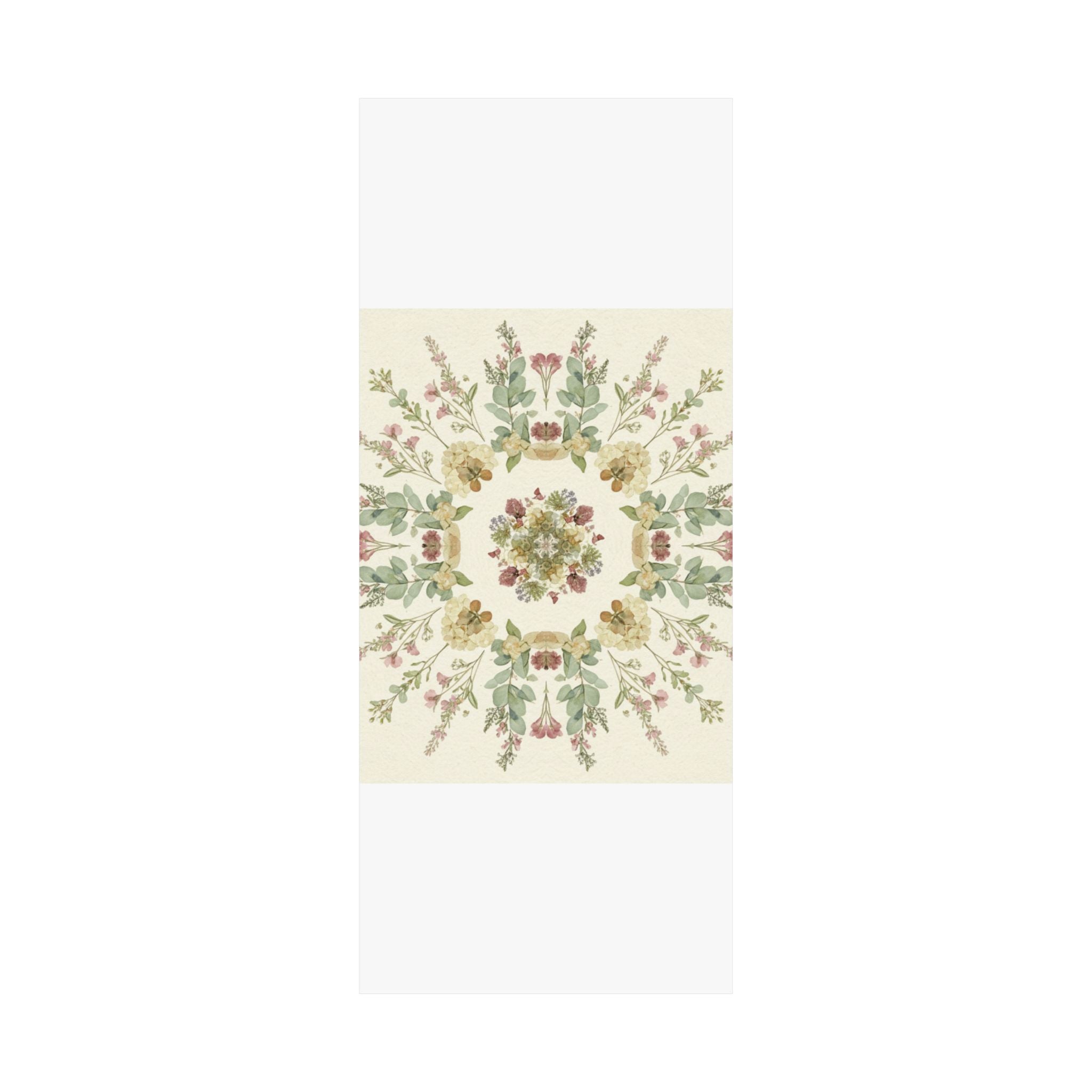 Pressed Wildflower Symmetry Cottagecore Botanical Poster