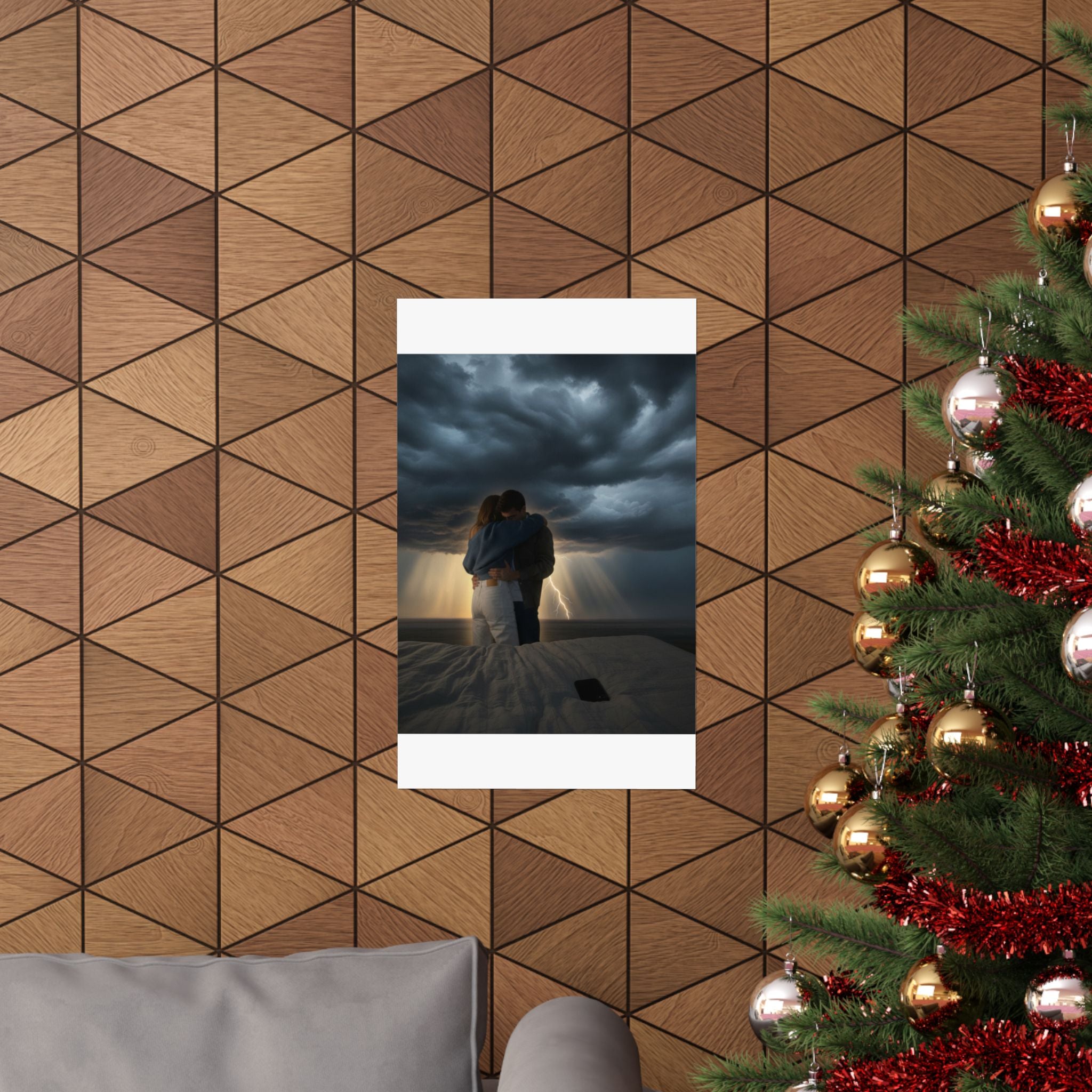 Dramatic Storm — Person — Matte Poster
