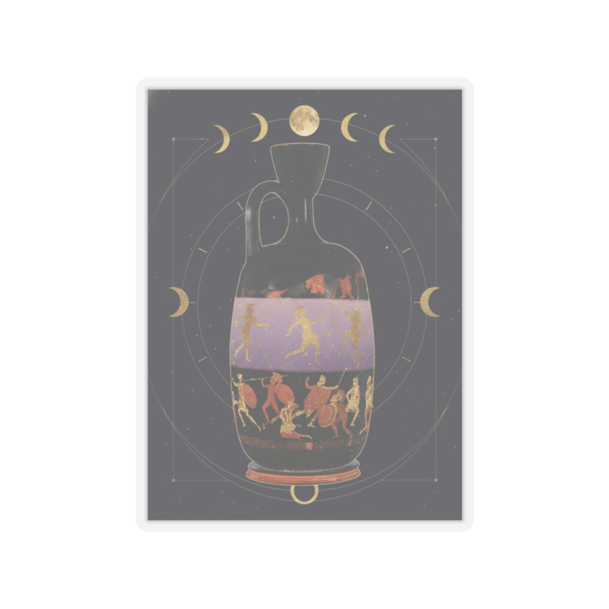 Celestial kiss-cut sticker by Zukkay