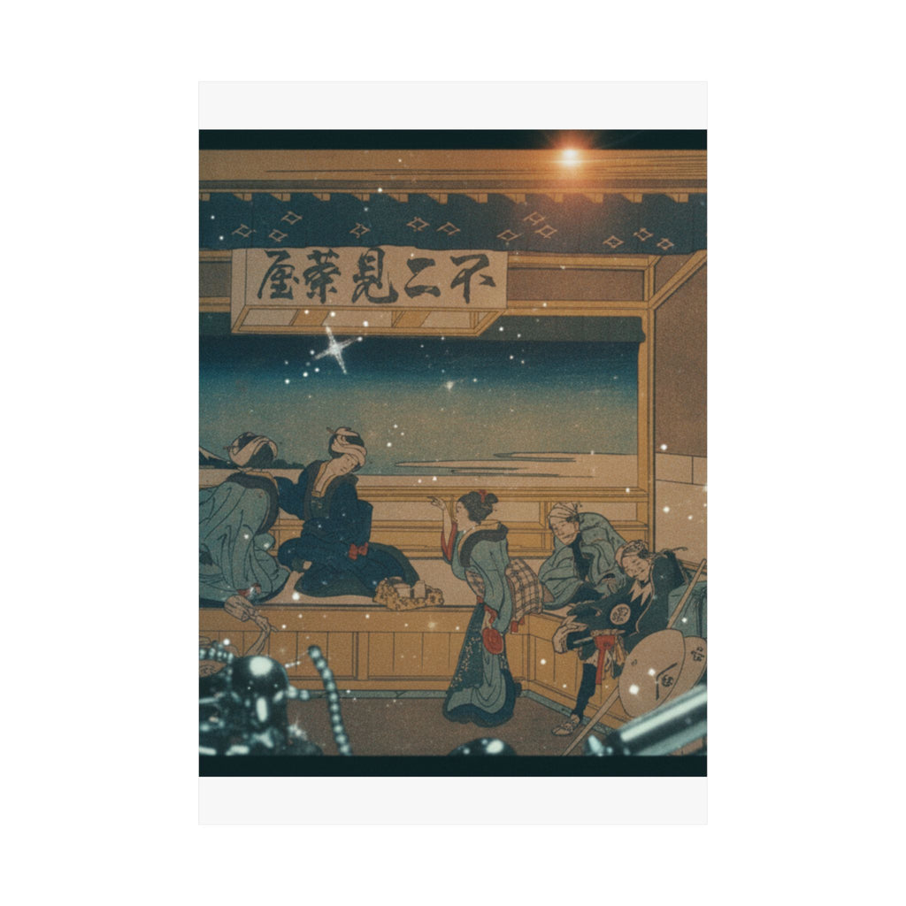 Cinematic — Yoshida On The Tōkaidō (Tōkaidō Yoshida), From The Series Thirty-Six Views Of Mo — Matte Poster
