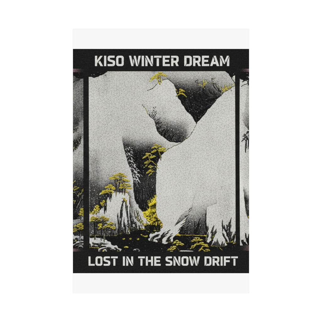 Streetwear Collage — Kiso Gorge In The Snow — Matte Poster