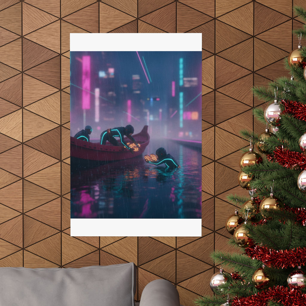 Neon Noir — Seishu Awabi-Tori No Zu — Matte Poster