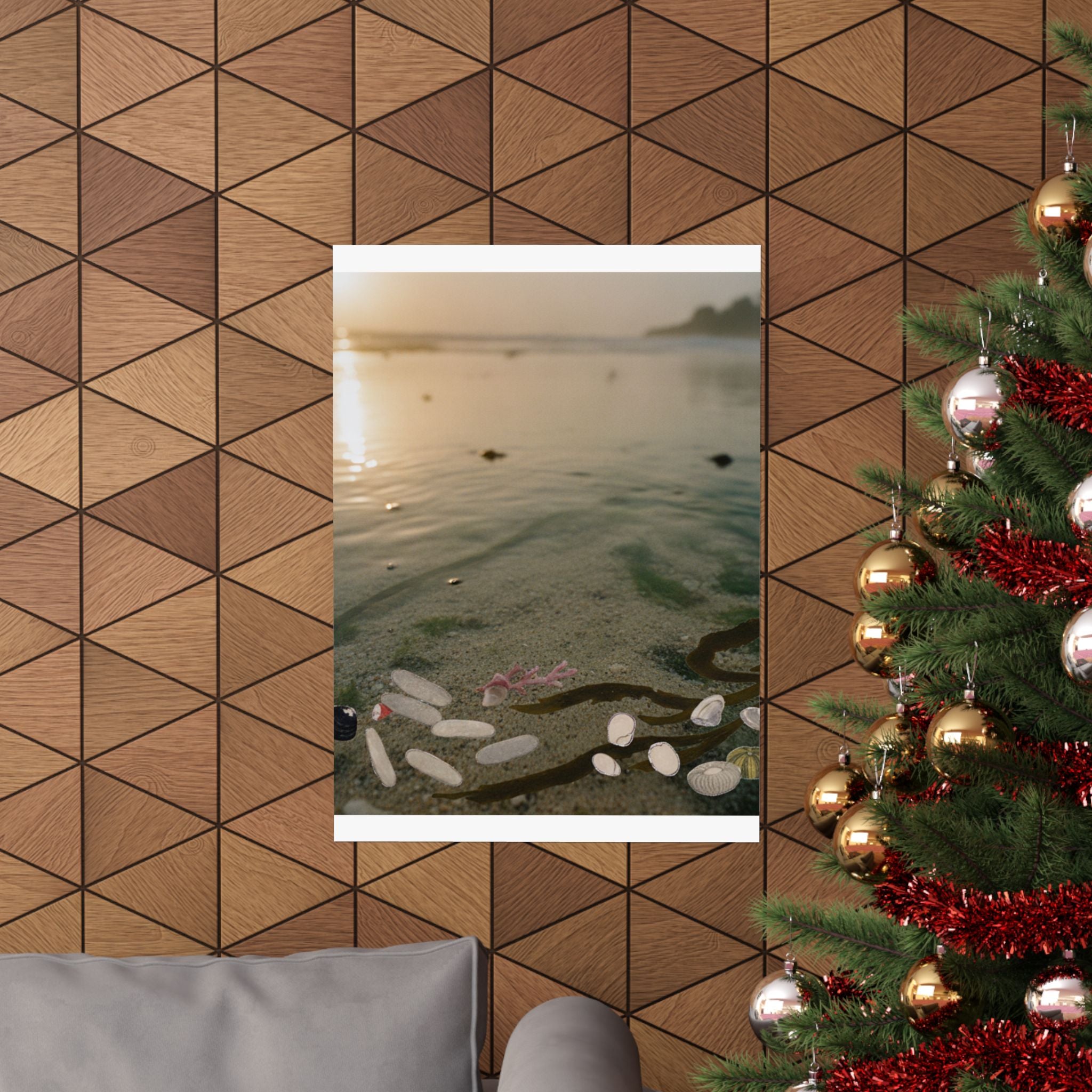 Scenic Nature — Shells Under Water — Matte Poster
