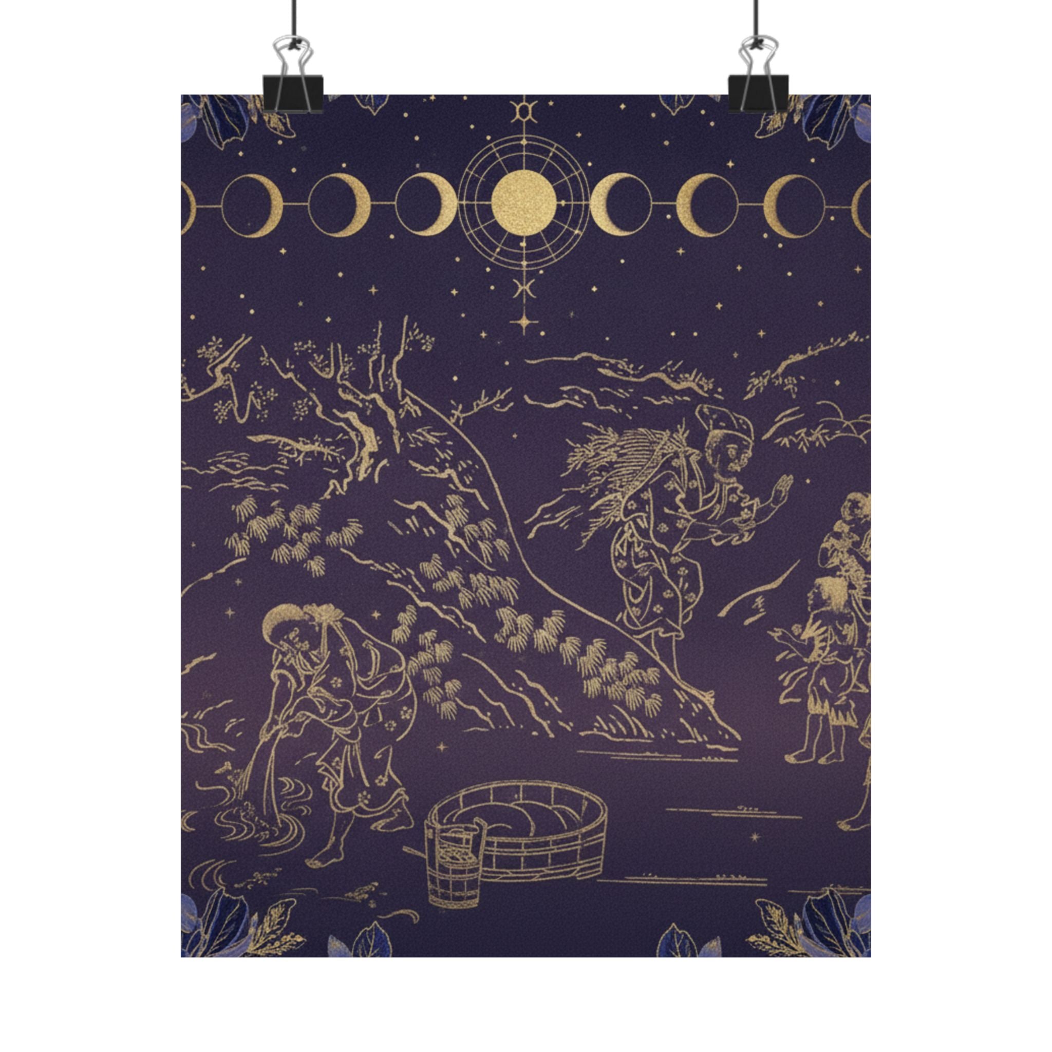 Celestial — Fagot–Gatherer Finds Boy With Sparrow — Matte Poster