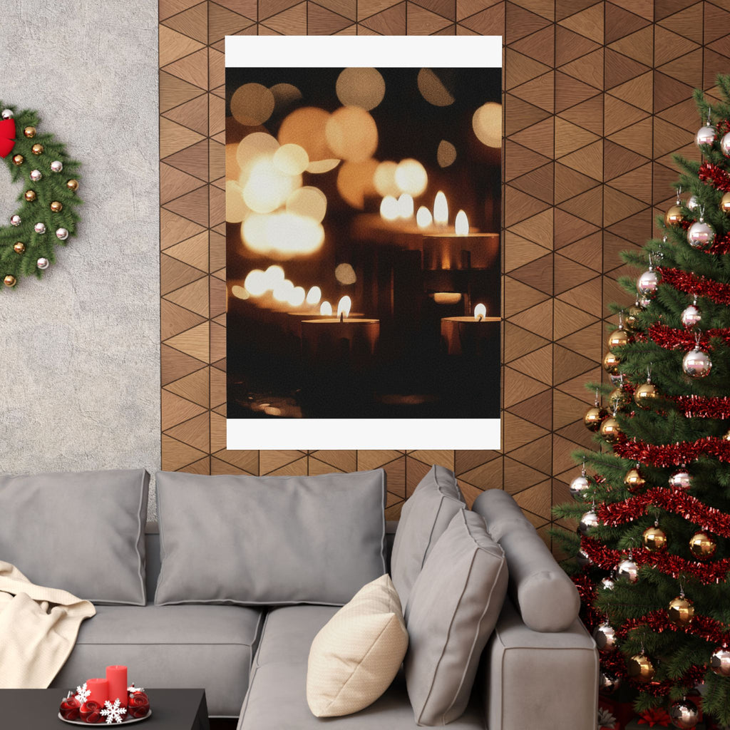 Southern Sunset — Candle — Matte Poster