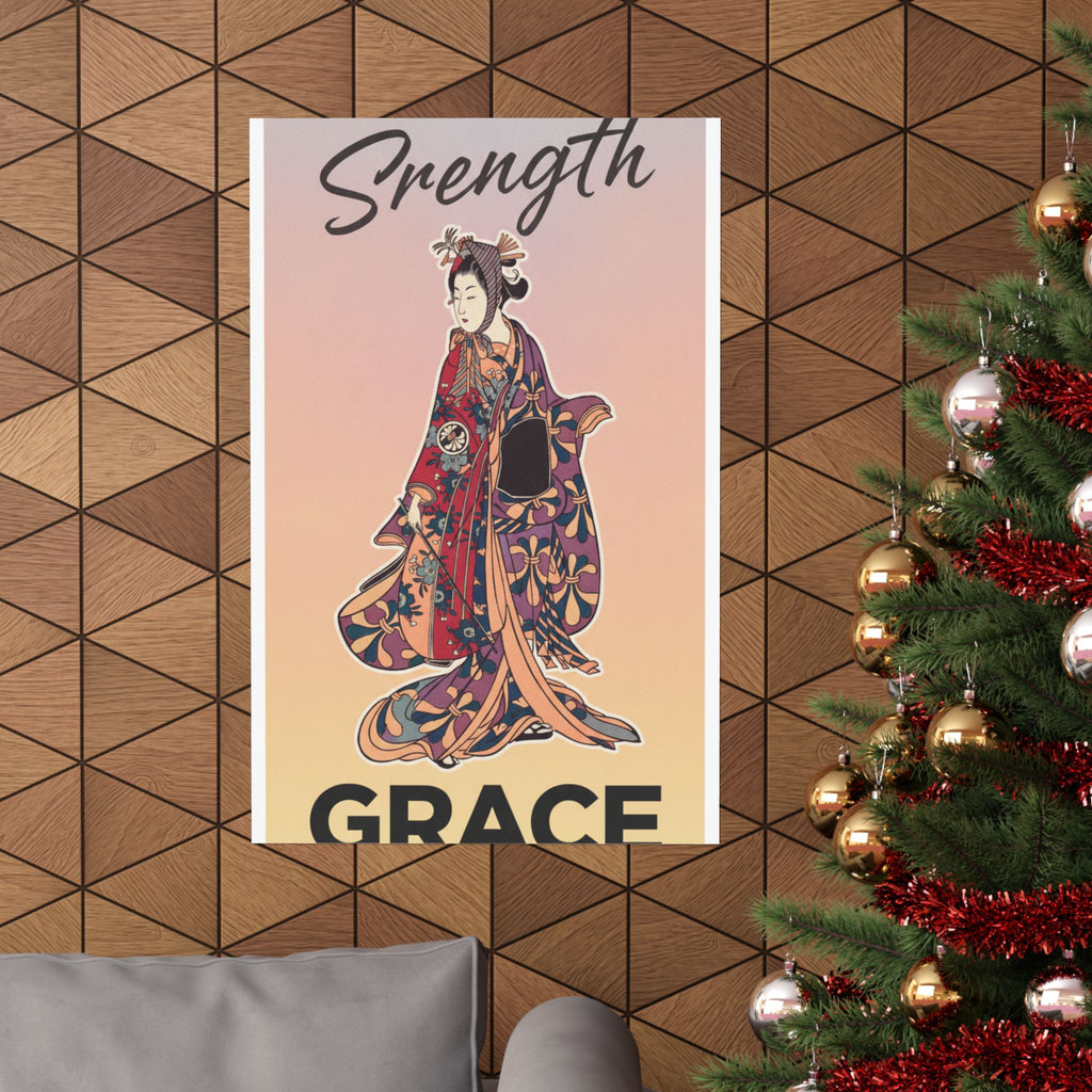 Affirmation — Segawa Kikunojō Ii As A Woman Standing — Matte Poster