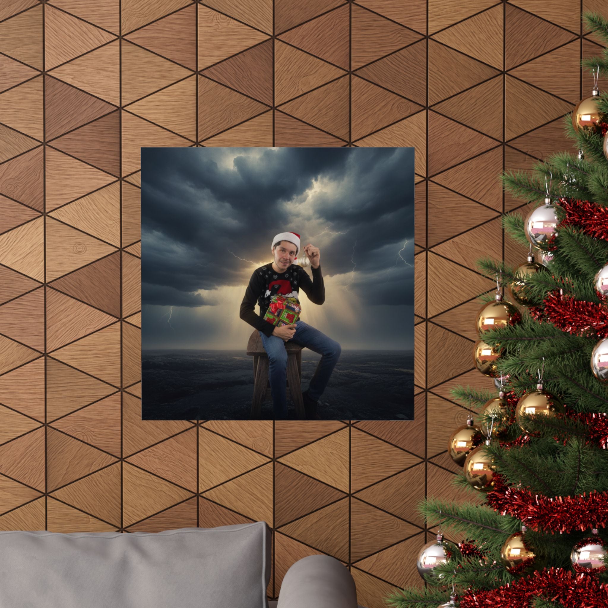 Dramatic Storm — Person — Matte Poster