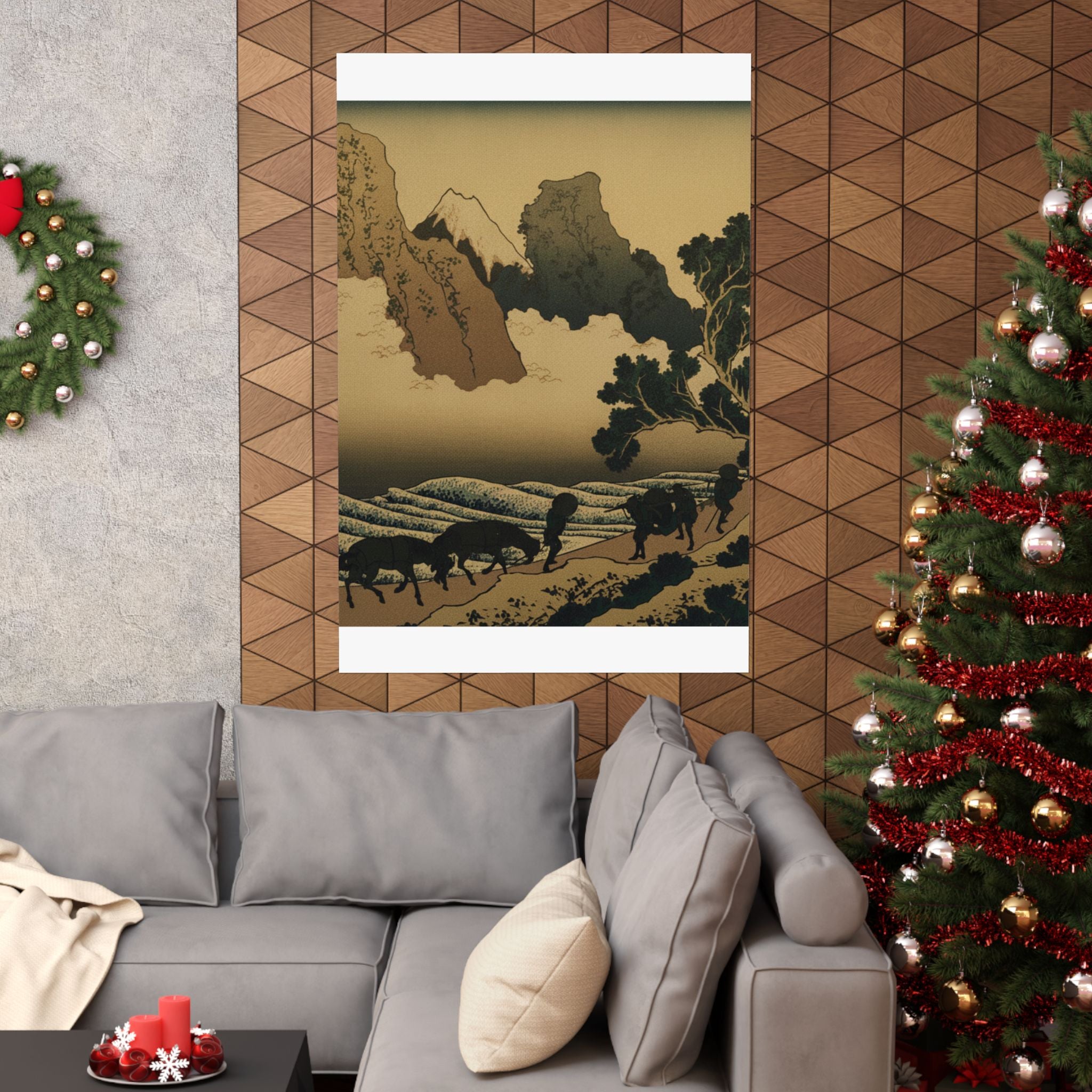Scenic Nature — View From The Other Side Of Fuji From The Minobu River (Minobugawa Ura Fuji), Fr — Matte Poster