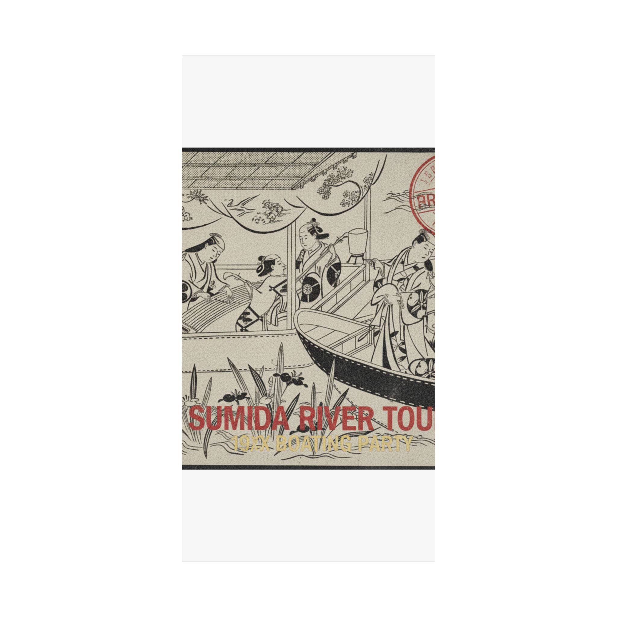 Vintage Bootleg — An Actor'S Boating Party On The Sumida River — Matte Poster