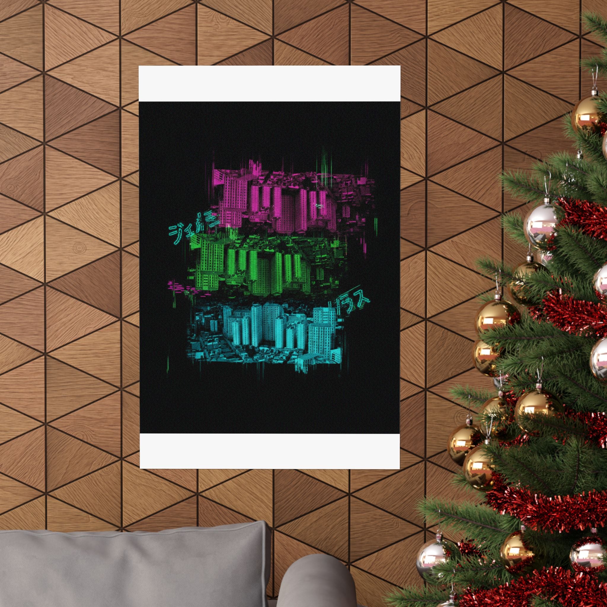 Glitch Culture — Cityscape — Matte Poster