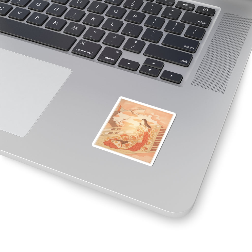 Southern Sunset — Court Lady Praising The Plum Blossom — Kiss-Cut Sticker