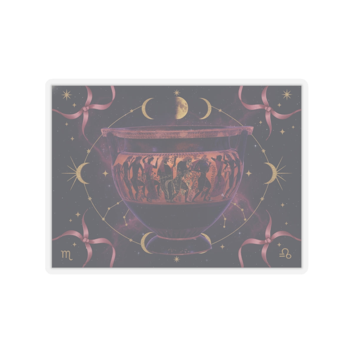 Celestial kiss-cut sticker — product view 3