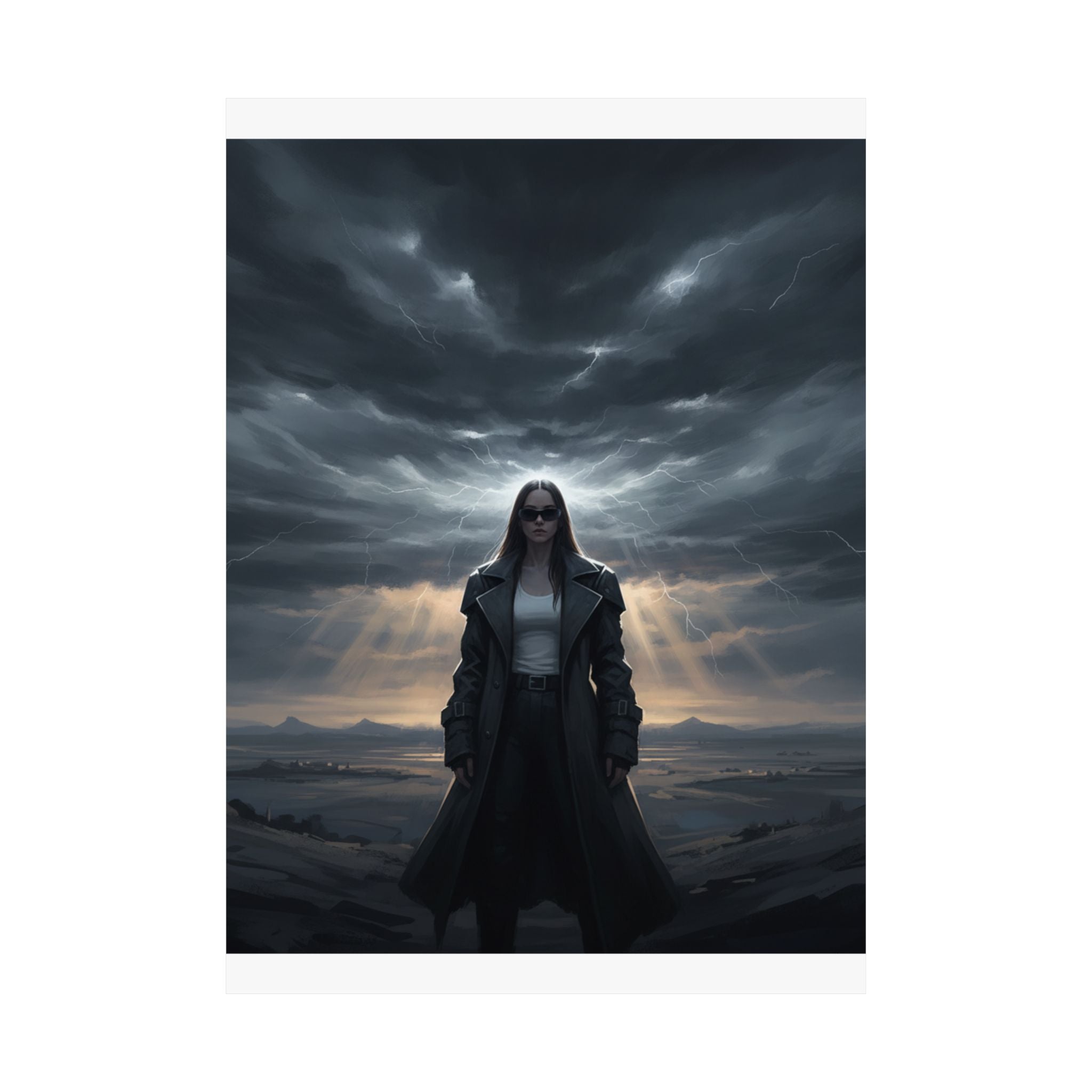 Dramatic Storm — Person — Matte Poster