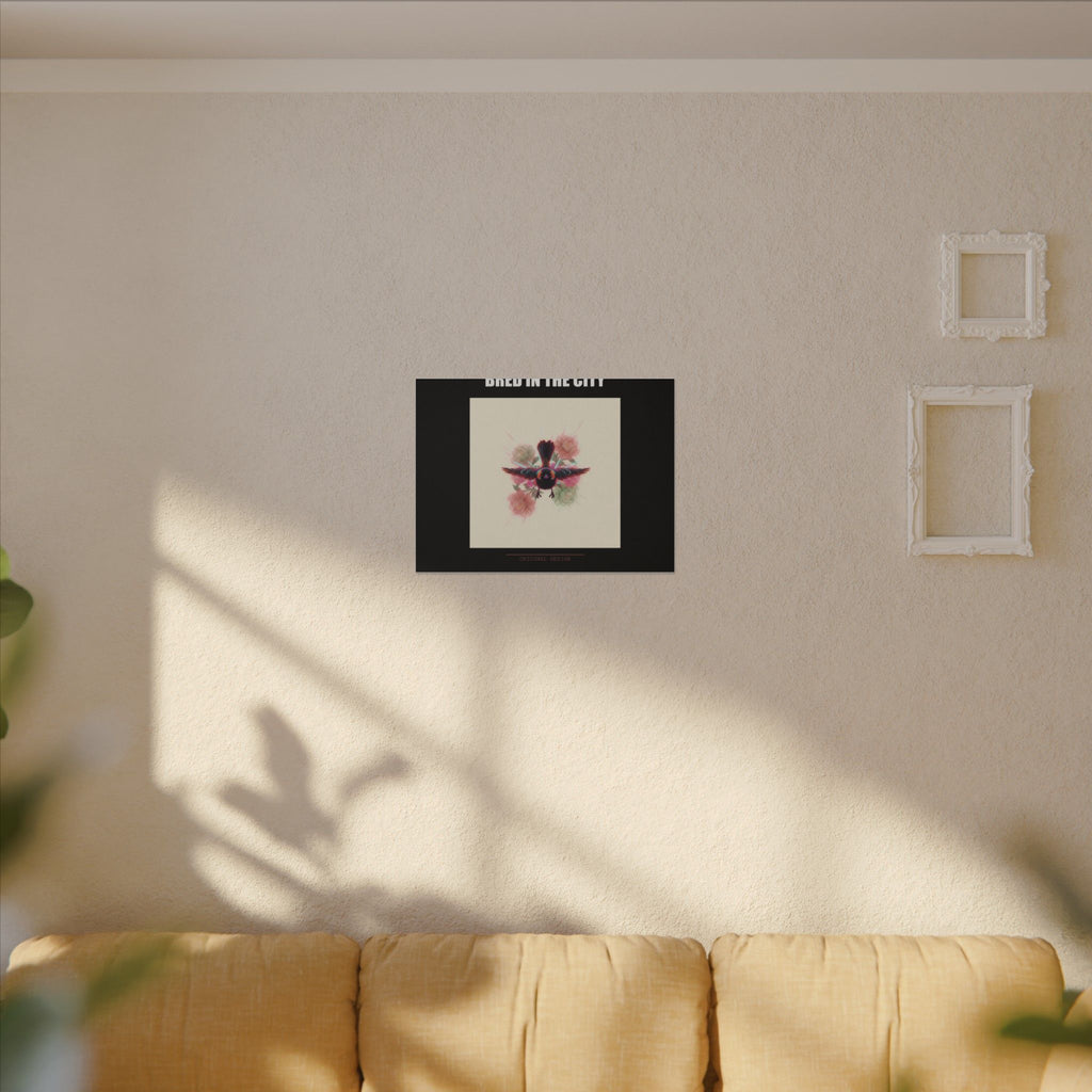 BRED IN THE CITY Flying Bird & Roses Matte Canvas
