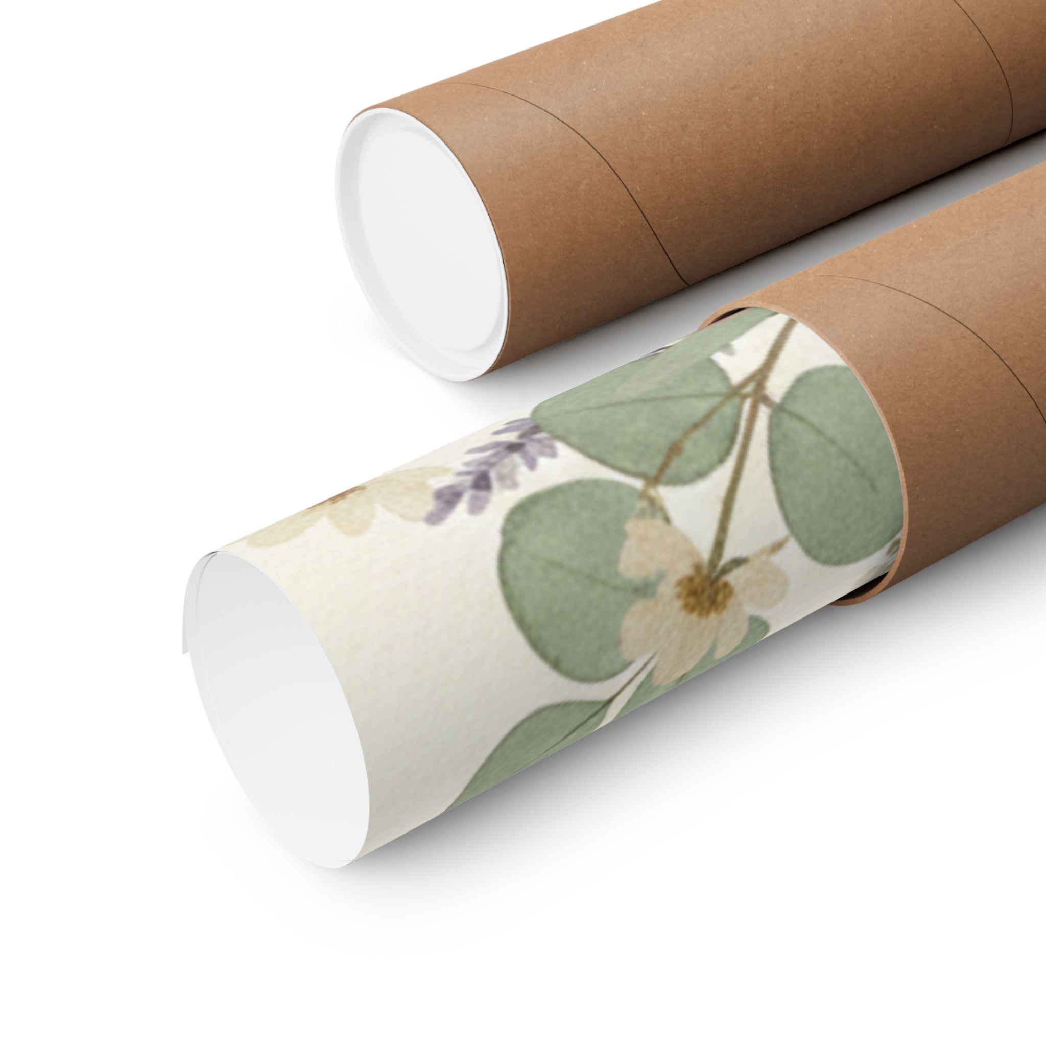 Pressed Lavender & Eucalyptus Garland Matte Poster