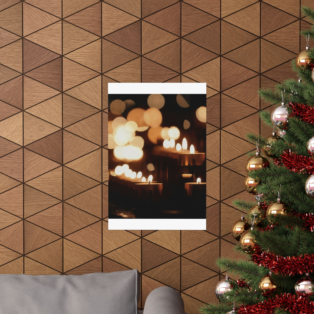 Southern Sunset — Candle — Matte Poster