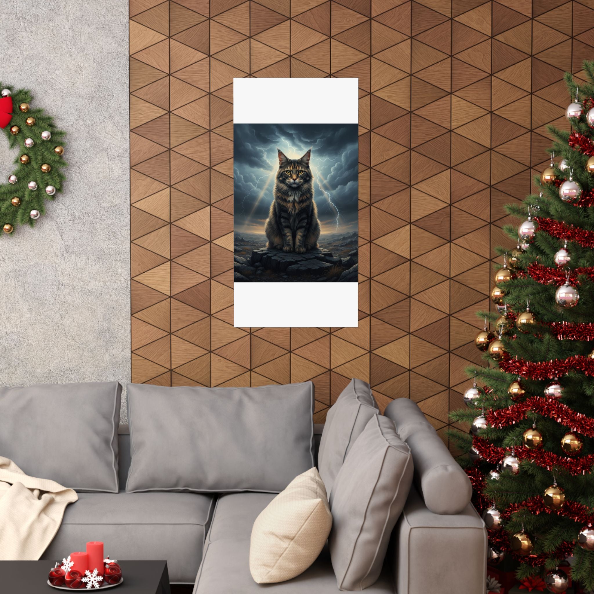 Dramatic Storm — Cat — Matte Poster