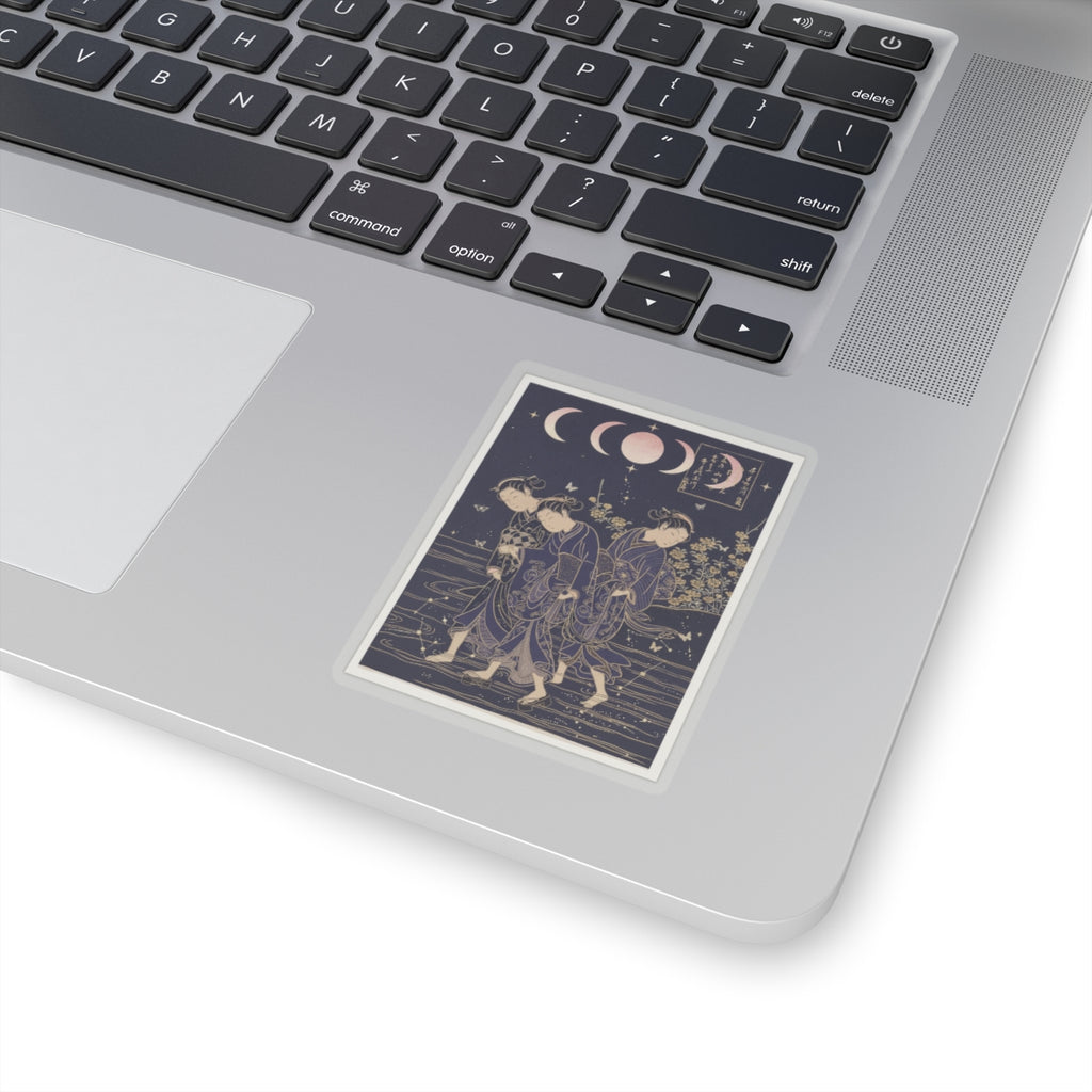 Celestial — The Tama River At Ide, Yamashiro Province — Kiss-Cut Sticker