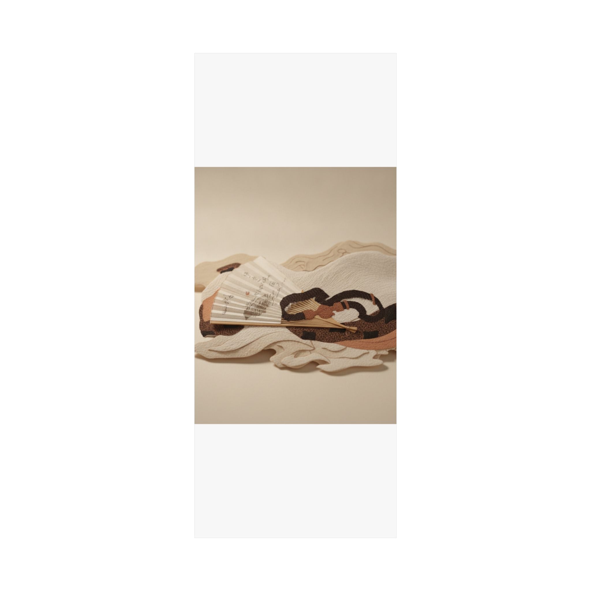 Product Marketing — Belt And Fan On A Piece Of Cloth — Matte Poster