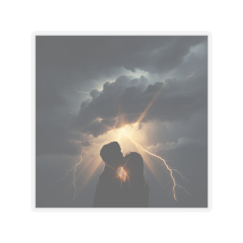 Dramatic Storm — Person — Kiss-Cut Sticker
